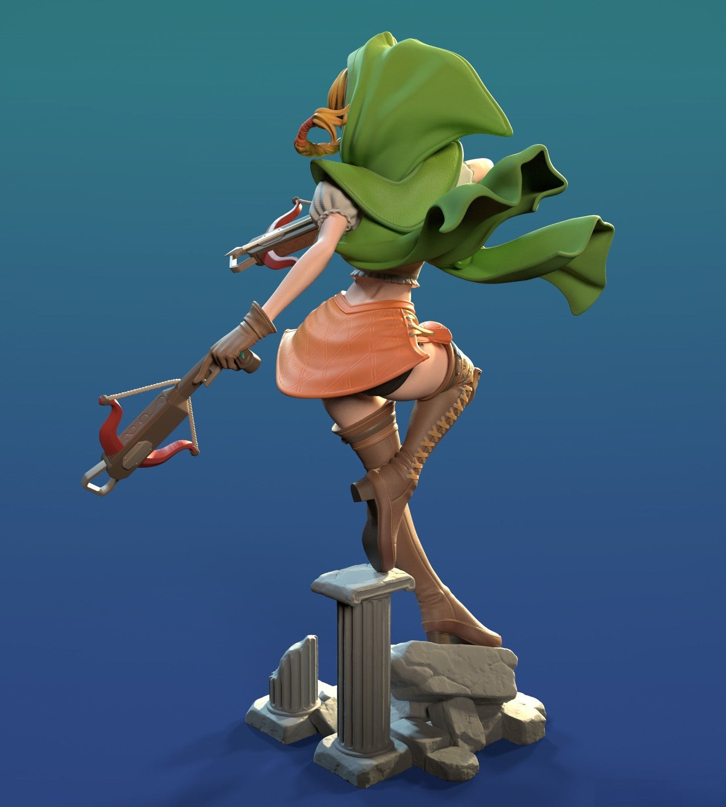 Linkle Special Edition - The Legend of Zelda - STL 3D Print Files - 3D Printed Garage Kit ガレージキット Resin Model Scale Figure フィギュア