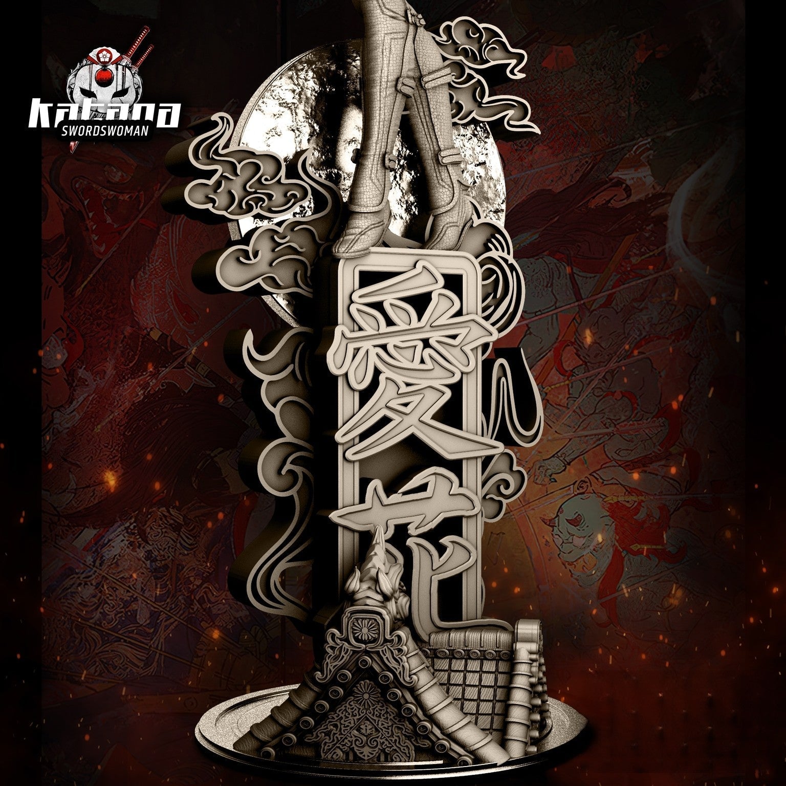 Katana - DC Comics - STL 3D Print Files - 3D Printed Garage Kit ガレージキット Resin Model Scale Figure フィギュア