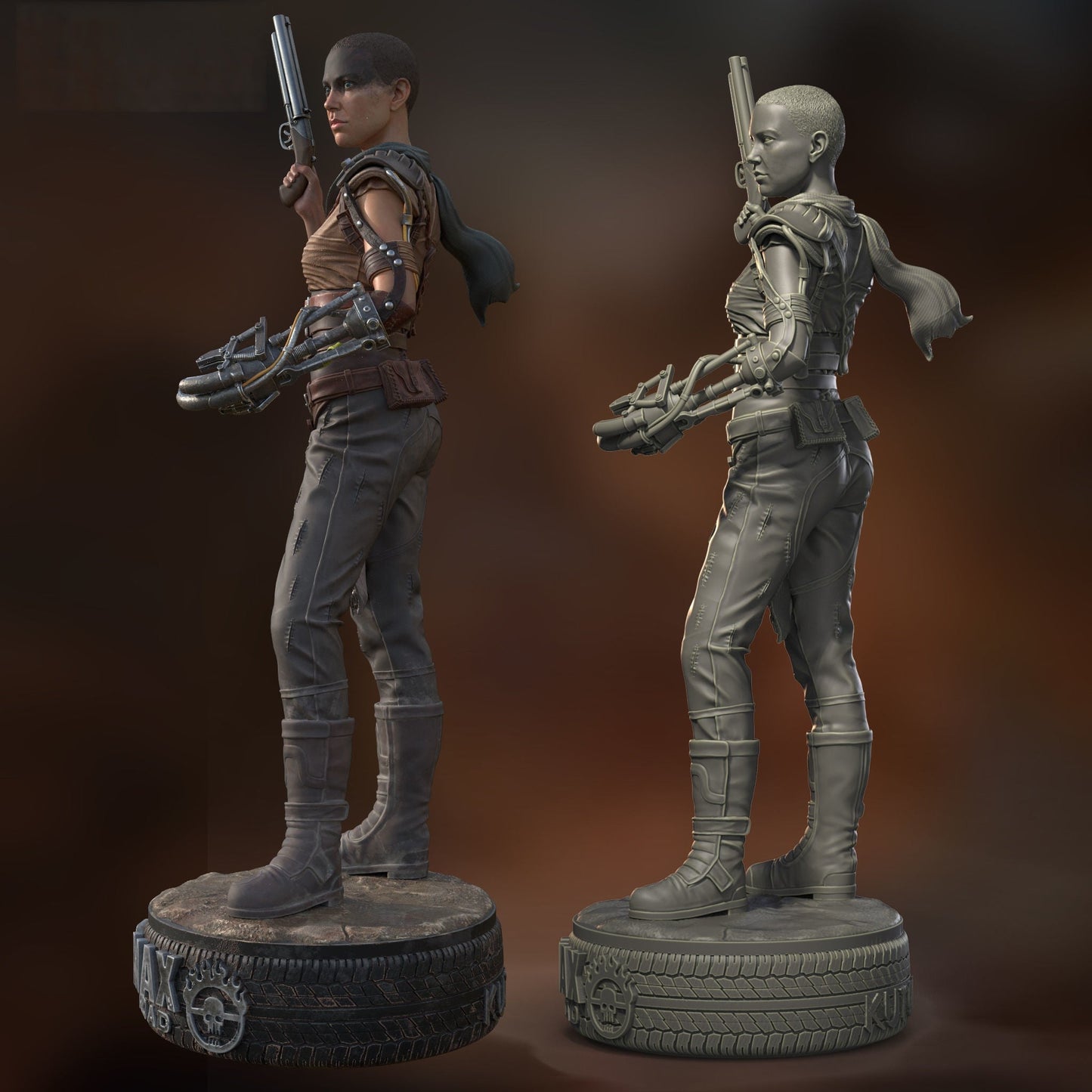 Furiosa - Mad Max: Fury Road 1/8 Scale - 3D Printed Garage Kit ガレージキット Resin Model Scale Figure フィギュア