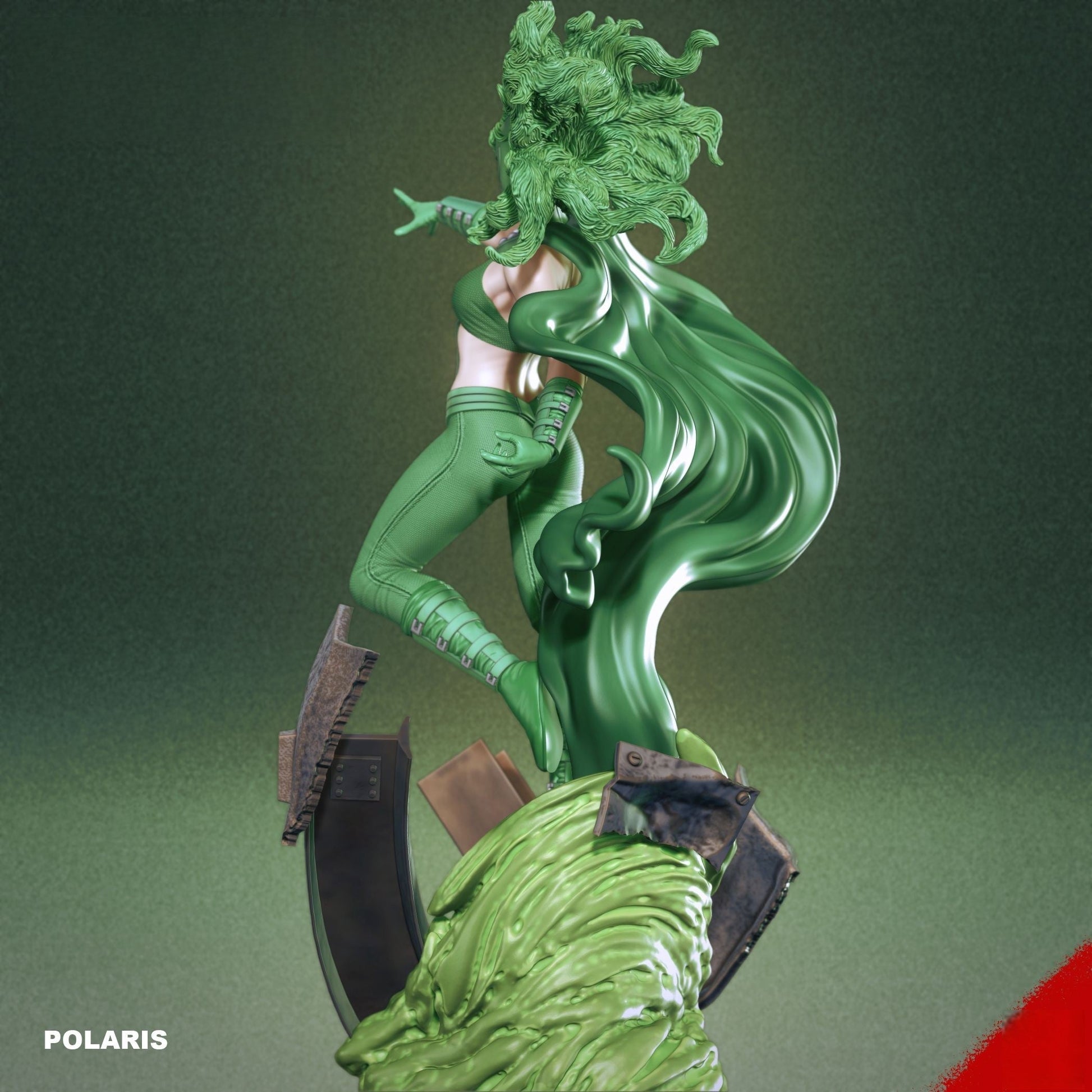 Polaris Special Edition - X-men - STL 3D Print Files - 3D Printed Garage Kit ガレージキット Resin Model Scale Figure フィギュア