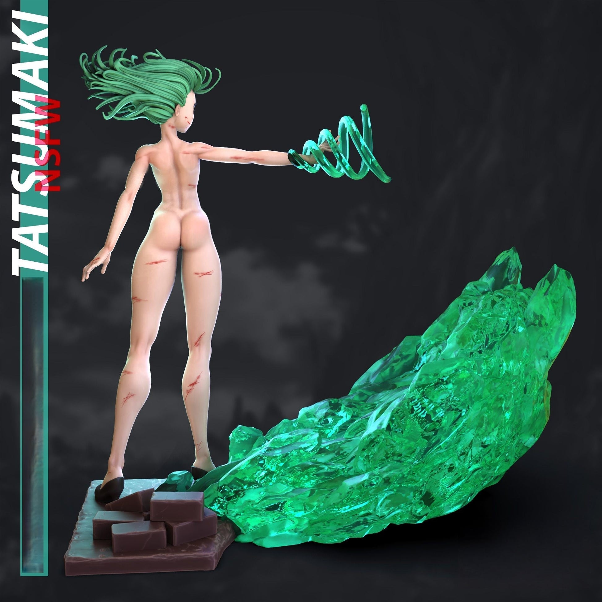 Tatsumaki Special Edition - One Punch Man - STL 3D Print Files - 3D Printed Garage Kit ガレージキット Resin Model Scale Figure フィギュア