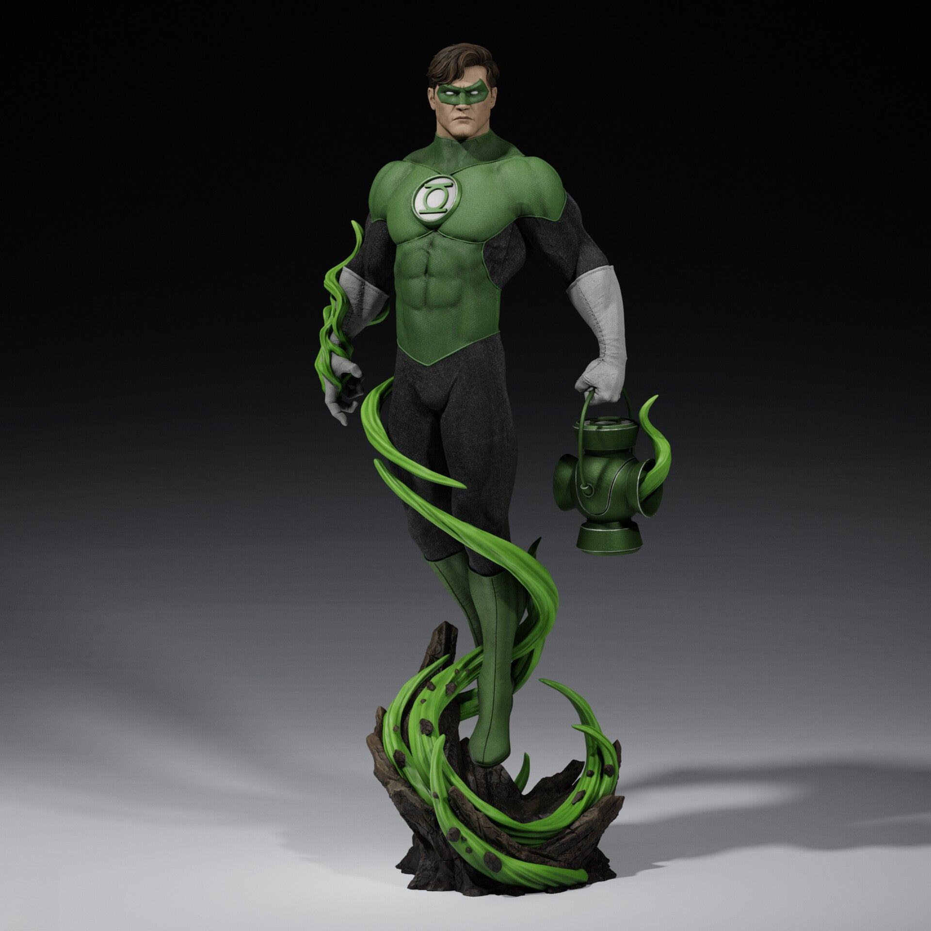 Green Lantern - DC Comics - STL 3D Print Files - 3D Printed Garage Kit ガレージキット Resin Model Scale Figure フィギュア