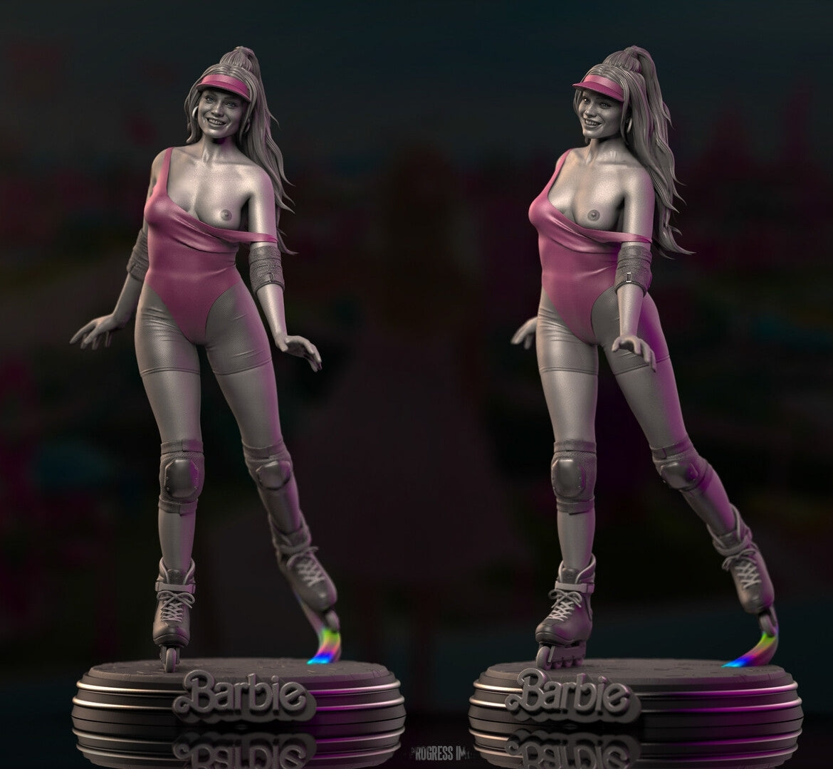 1523 Margot Robbie Special Edition - Barbie - STL 3D Print Files - 3D Printed Garage Kit ガレージキット Resin Model Scale Figure フィギュア