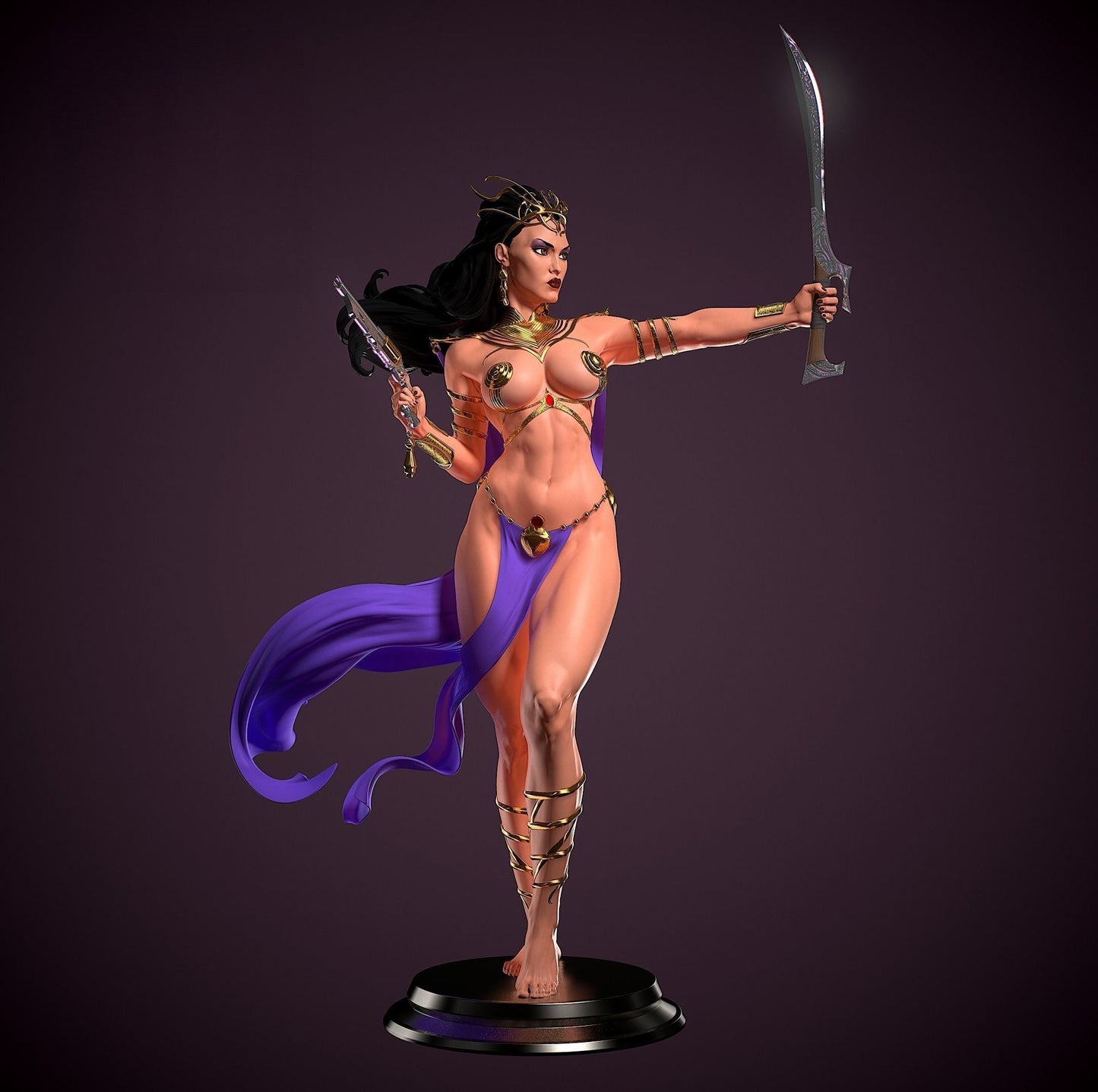 1332 Dejah Thoris Special Edition - STL 3D Print Files - 3D Printed Garage Kit ガレージキット Resin Model Scale Figure フィギュア
