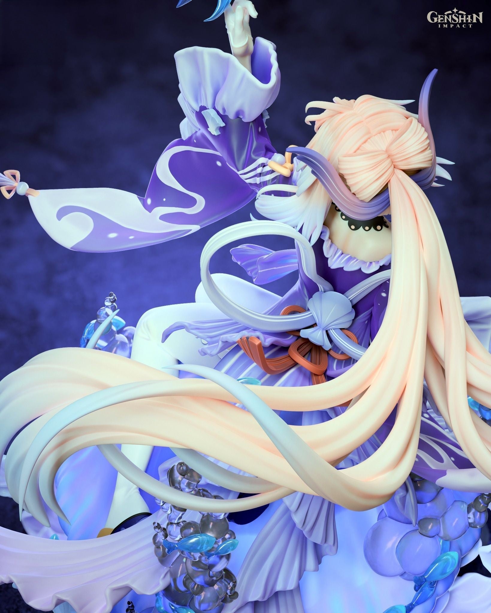 1323 Sangonomiya Kokomi - Genshin Impact - STL 3D Print Files - 3D Printed Garage Kit ガレージキット Resin Model Scale Figure フィギュア