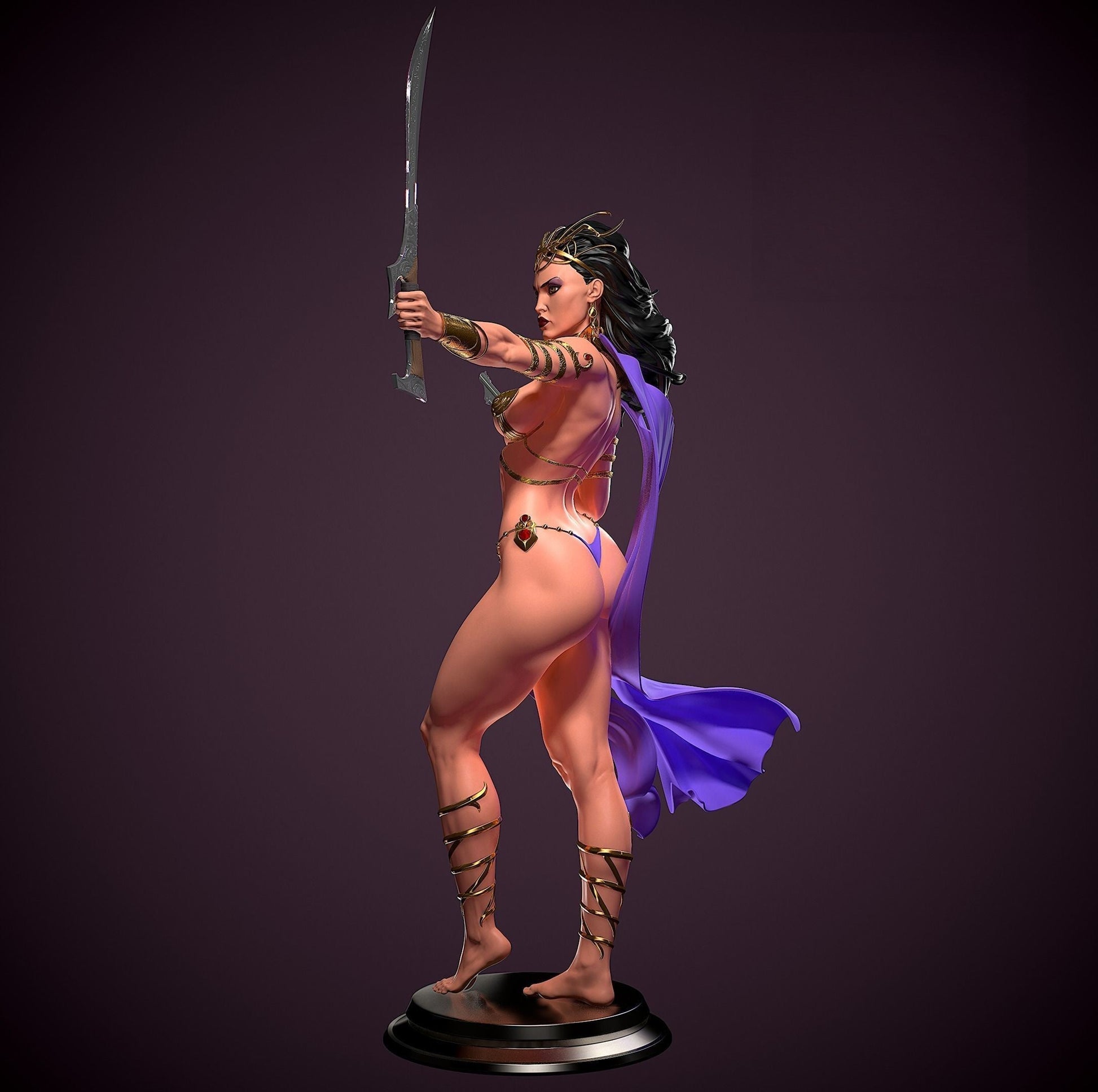 1332 Dejah Thoris Special Edition - STL 3D Print Files - 3D Printed Garage Kit ガレージキット Resin Model Scale Figure フィギュア
