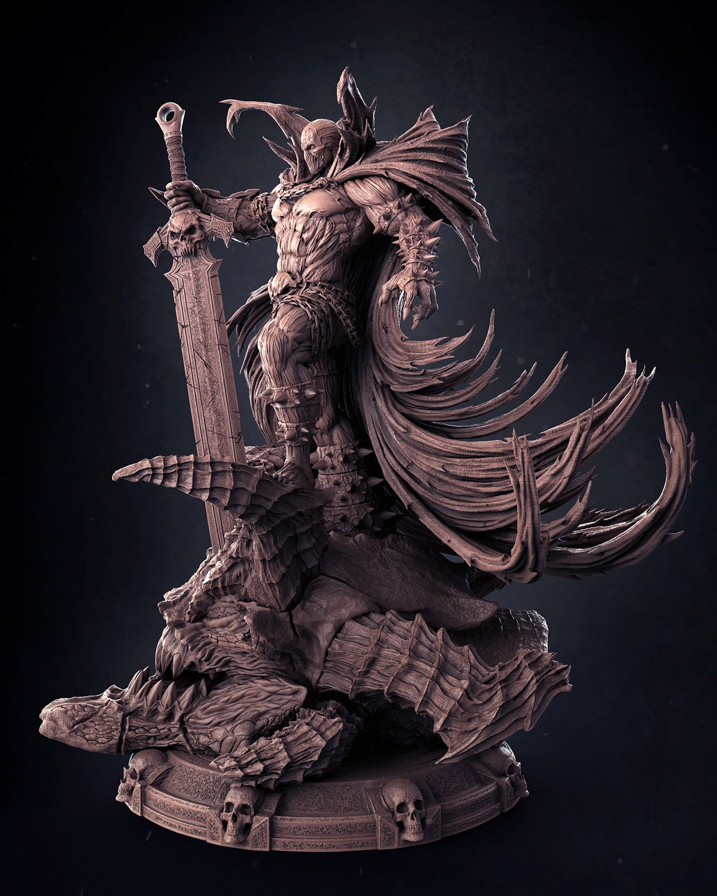 1359 Spawn - Al Simmons - STL 3D Print Files - 3D Printed Garage Kit ガレージキット Resin Model Scale Figure フィギュア