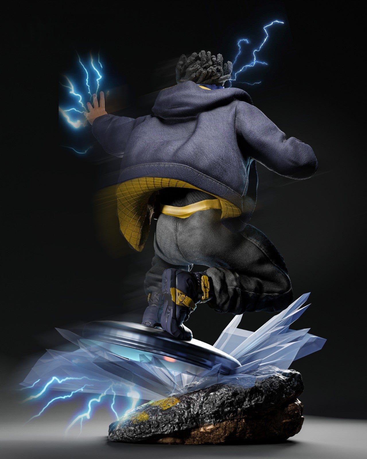 Static Shock - DC Comics 1/8 Scale - 3D Printed Garage Kit ガレージキット Resin Model Scale Figure フィギュア