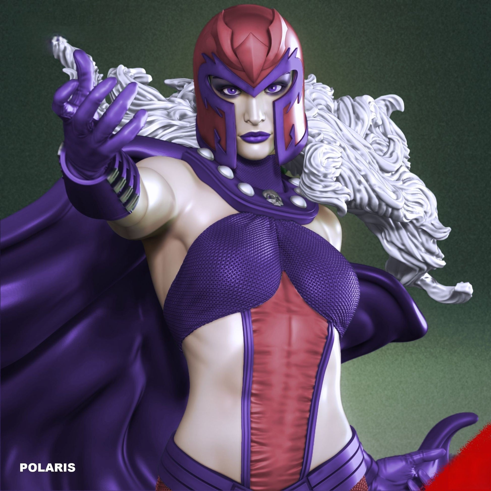 Polaris Special Edition - X-men - STL 3D Print Files - 3D Printed Garage Kit ガレージキット Resin Model Scale Figure フィギュア