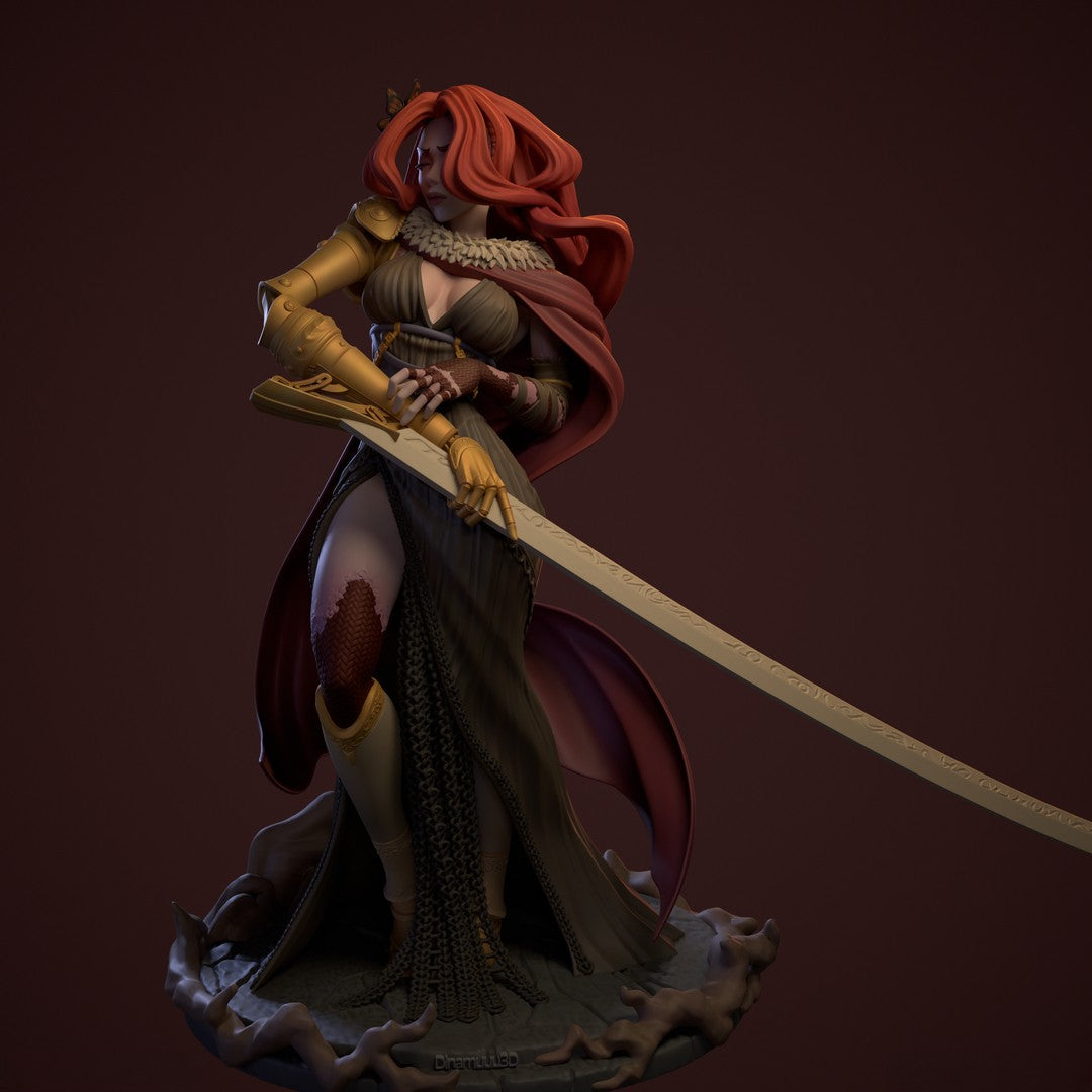 1583 Malenia Special Edition - Elden Ring - STL 3D Print Files - 3D Printed Garage Kit ガレージキット Resin Model Scale Figure フィギュア