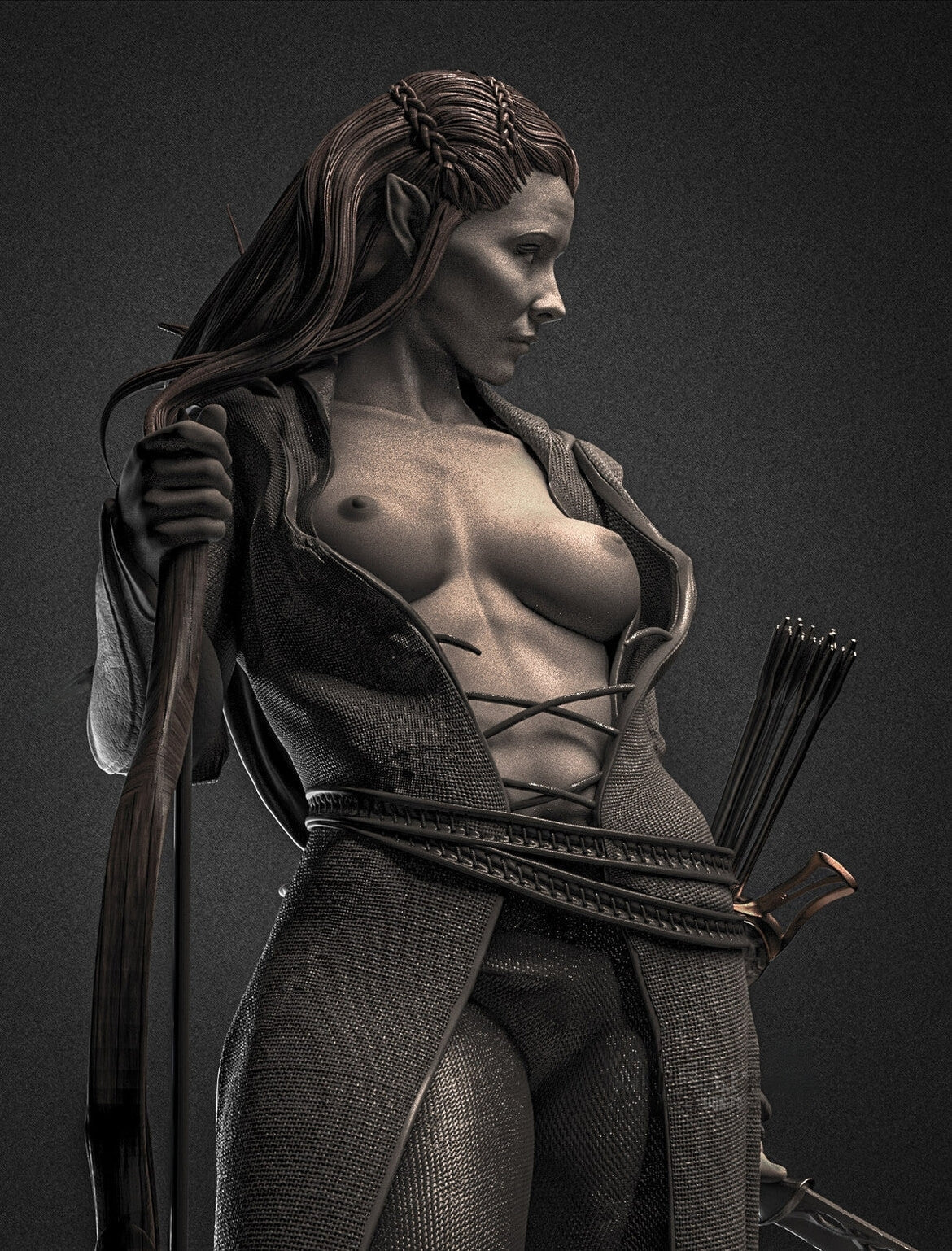 Tauriel Special Edition - The Hobbit - STL 3D Print Files - 3D Printed Garage Kit ガレージキット Resin Model Scale Figure フィギュア