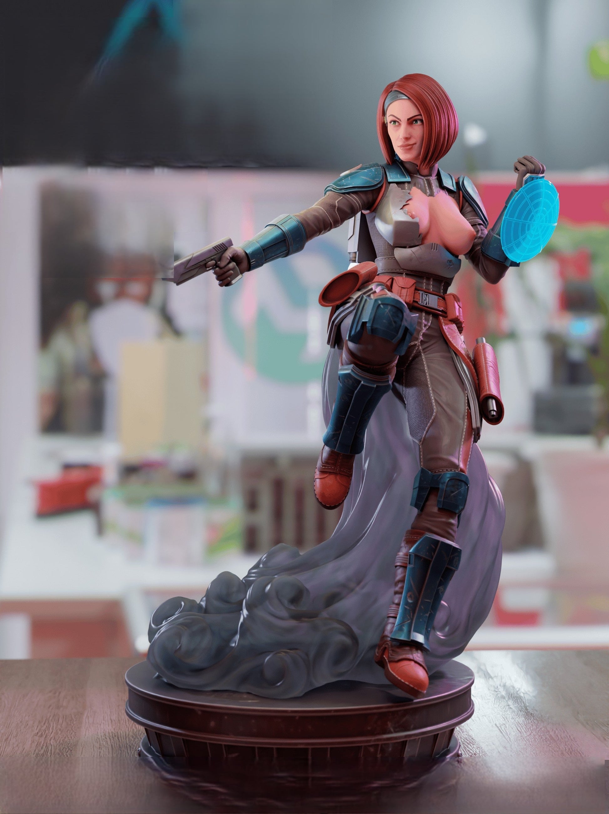 Bo-Katan Kryze Special Edition - Star Wars: The Clone Wars - STL 3D Print Files - 3D Printed Garage Kit ガレージキット Resin Model Scale Figure フィギュア