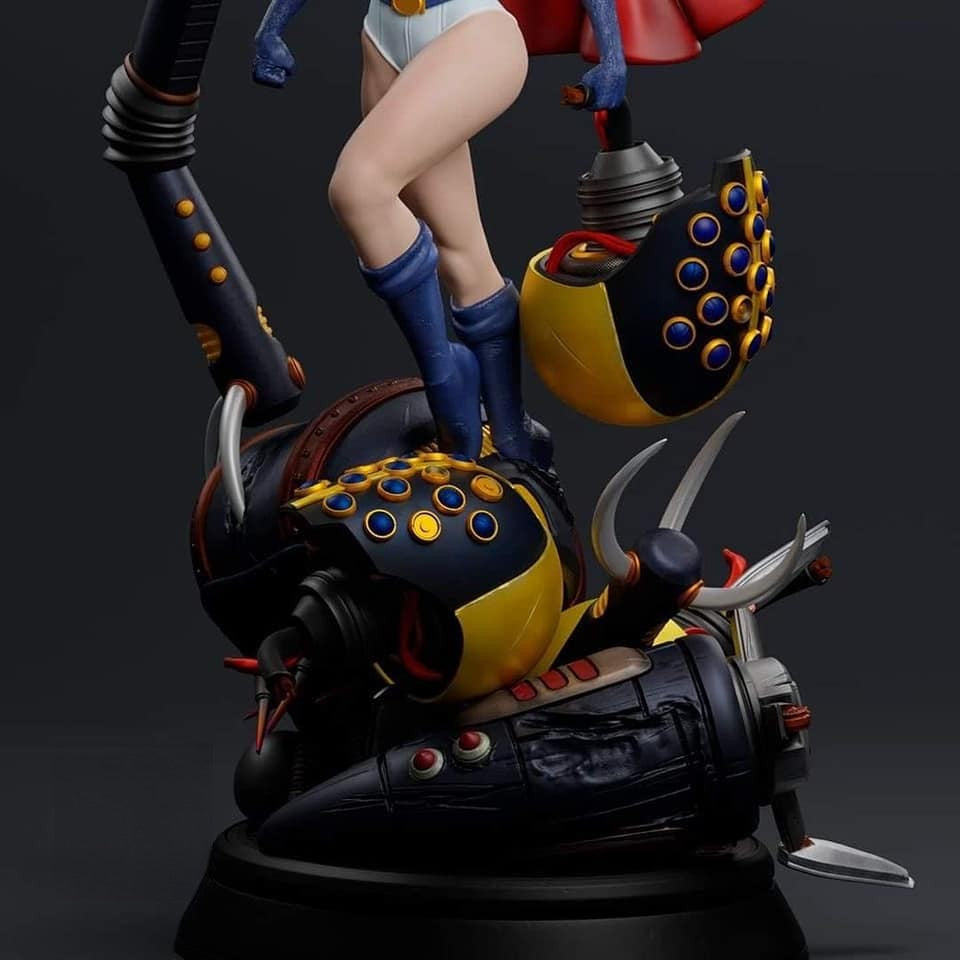 1368 Power Girl - DC Comics - STL 3D Print Files - 3D Printed Garage Kit ガレージキット Resin Model Scale Figure フィギュア