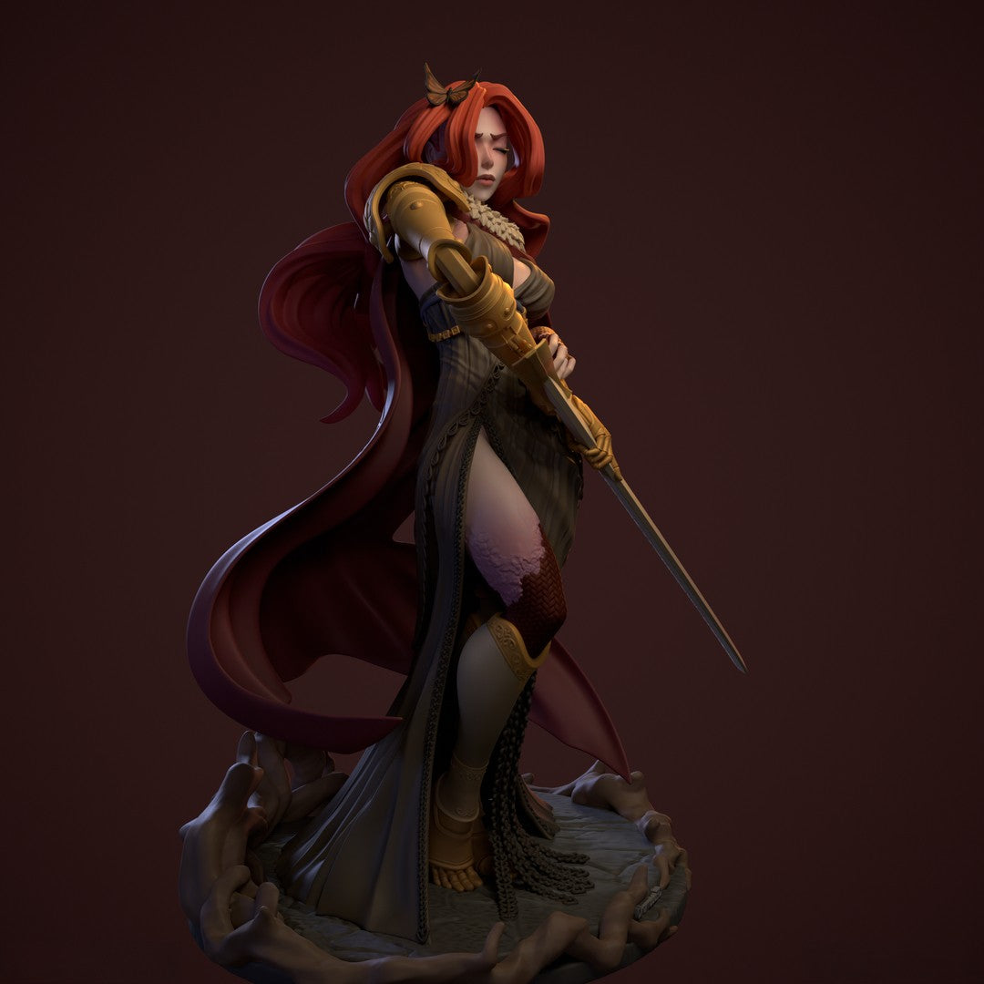 1583 Malenia Special Edition - Elden Ring - STL 3D Print Files - 3D Printed Garage Kit ガレージキット Resin Model Scale Figure フィギュア