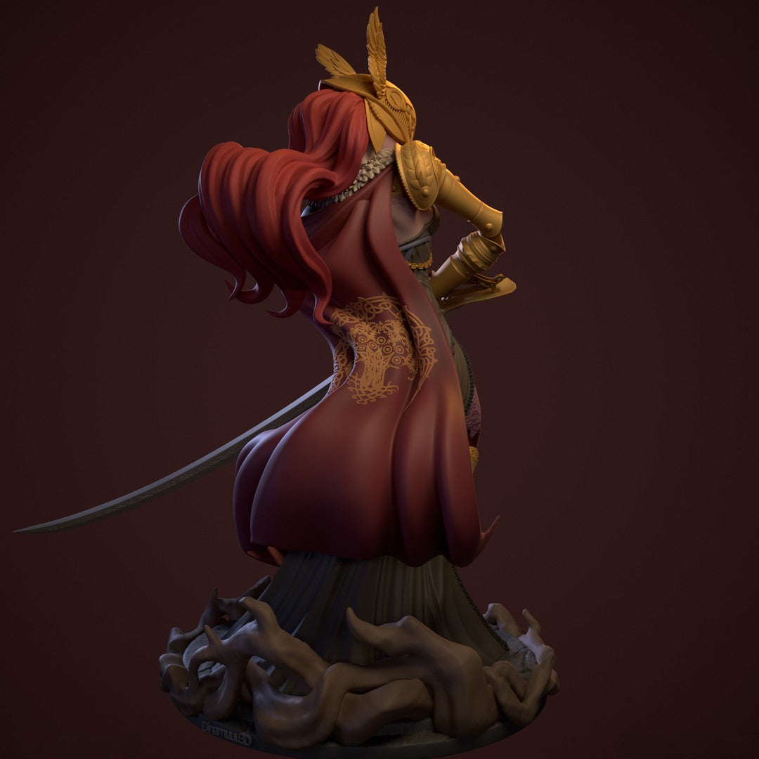 1583 Malenia Special Edition - Elden Ring - STL 3D Print Files - 3D Printed Garage Kit ガレージキット Resin Model Scale Figure フィギュア