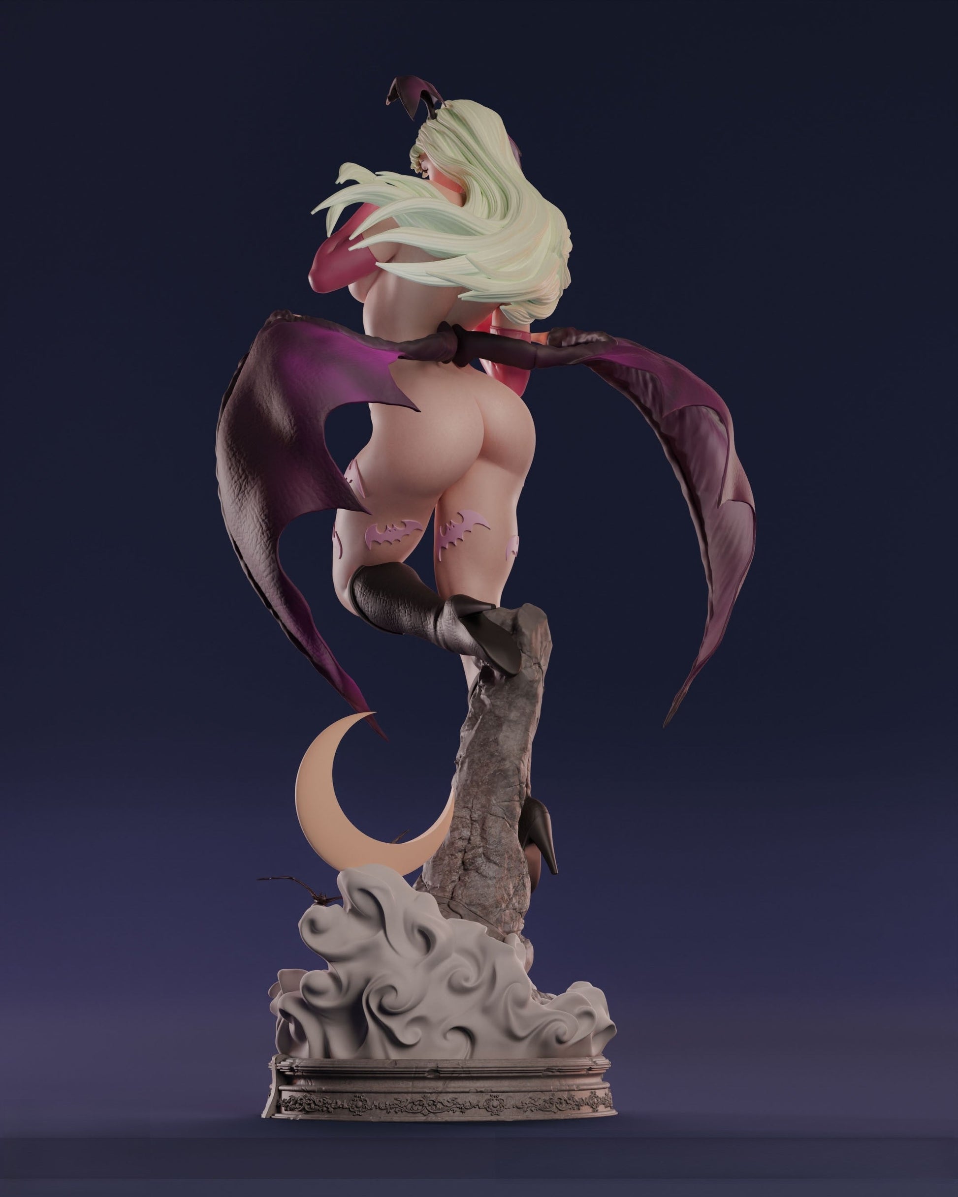 1492 Morrigan Special Edition - Darkstalkers - STL 3D Print Files - 3D Printed Garage Kit ガレージキット Resin Model Scale Figure フィギュア