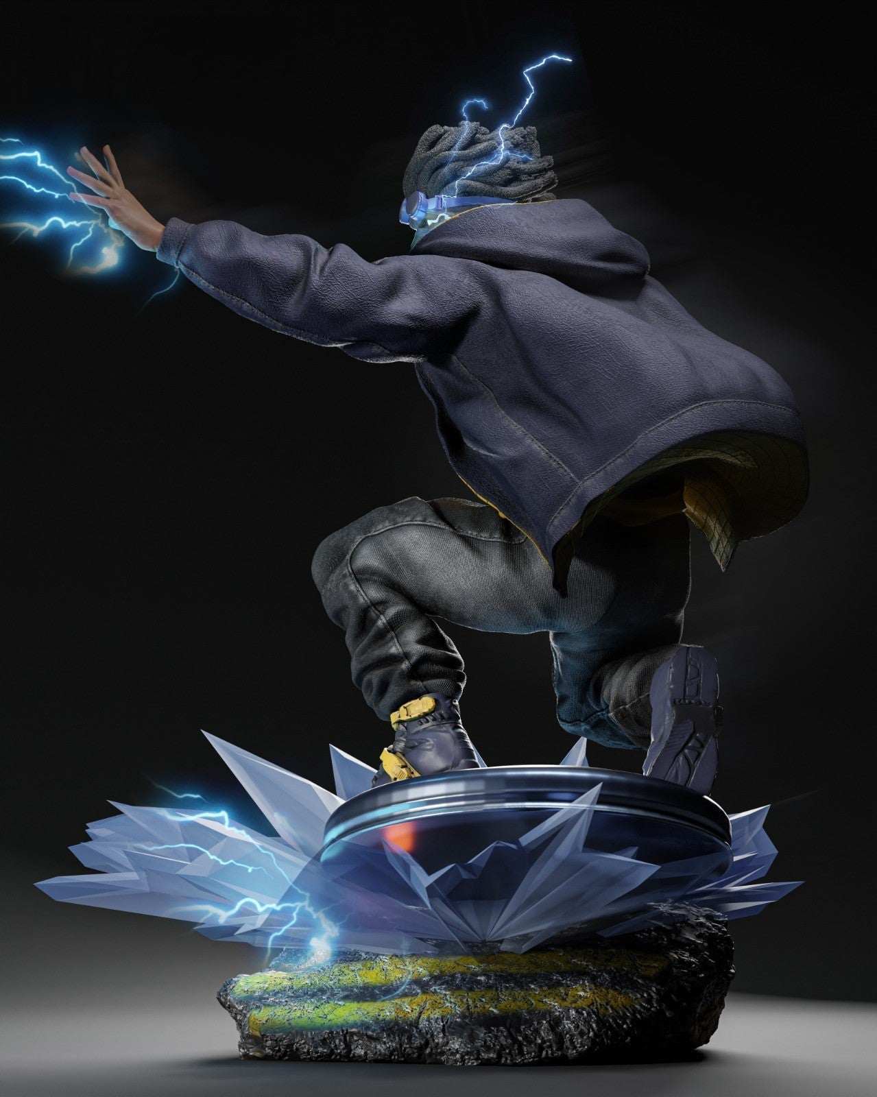 Static Shock - DC Comics 1/8 Scale - 3D Printed Garage Kit ガレージキット Resin Model Scale Figure フィギュア