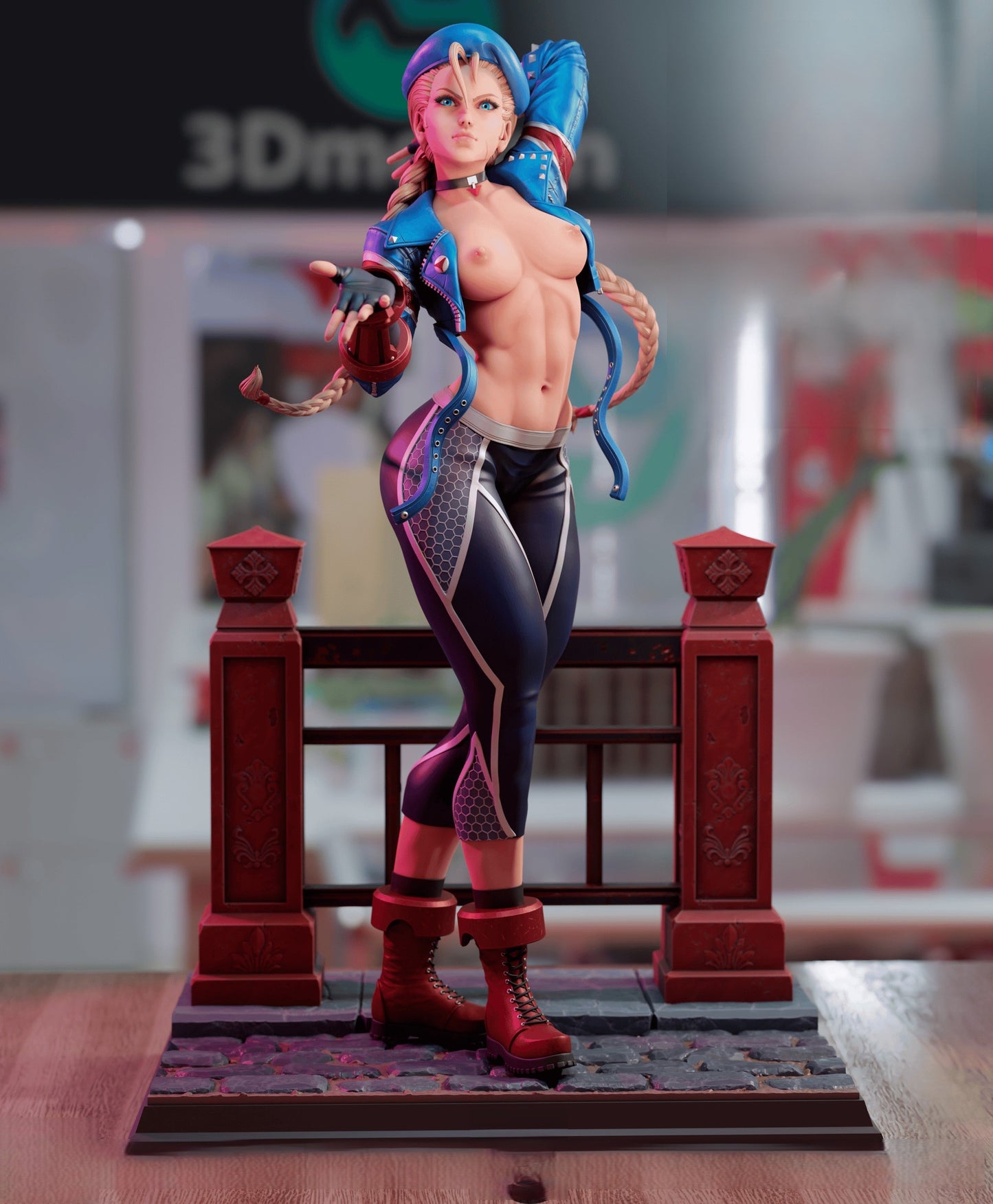 1406 Cammy Special Edition - Street Fighter - STL 3D Print Files - 3D Printed Garage Kit ガレージキット Resin Model Scale Figure フィギュア