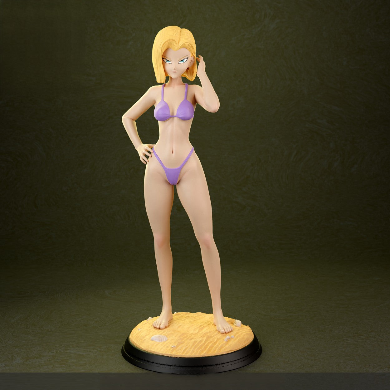 1386 Android 18 Special Edition - Dragon Ball - STL 3D Print Files - 3D Printed Garage Kit ガレージキット Resin Model Scale Figure フィギュア