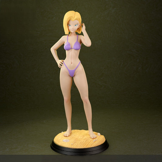 1386 Android 18 Special Edition - Dragon Ball - STL 3D Print Files - 3D Printed Garage Kit ガレージキット Resin Model Scale Figure フィギュア