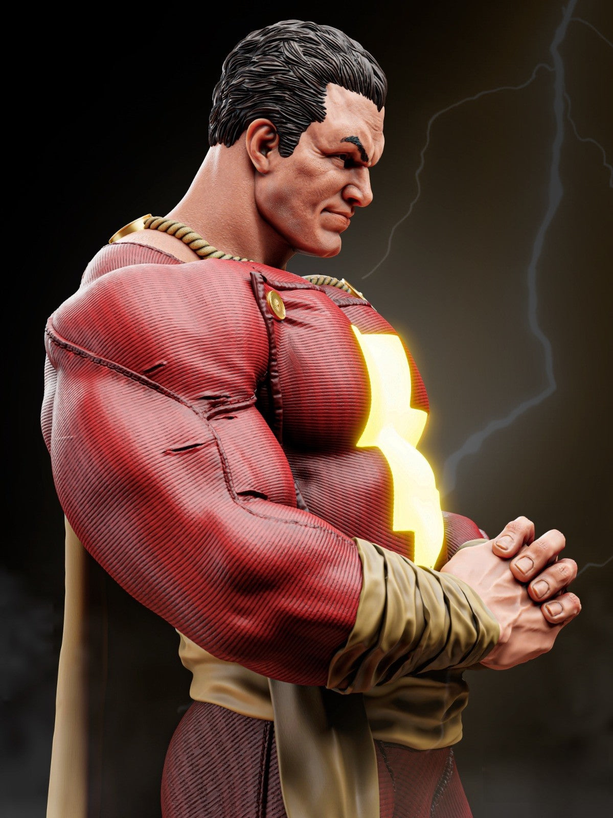 Shazam - DC Comics - STL 3D Print Files - 3D Printed Garage Kit ガレージキット Resin Model Scale Figure フィギュア