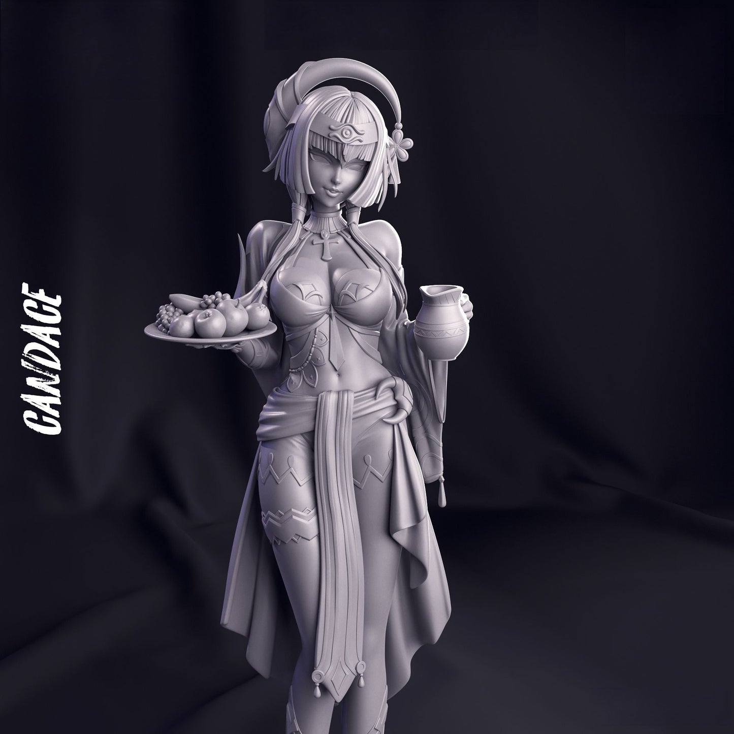 Candace - Genshin Impact - STL 3D Print Files - 3D Printed Garage Kit ガレージキット Resin Model Scale Figure フィギュア