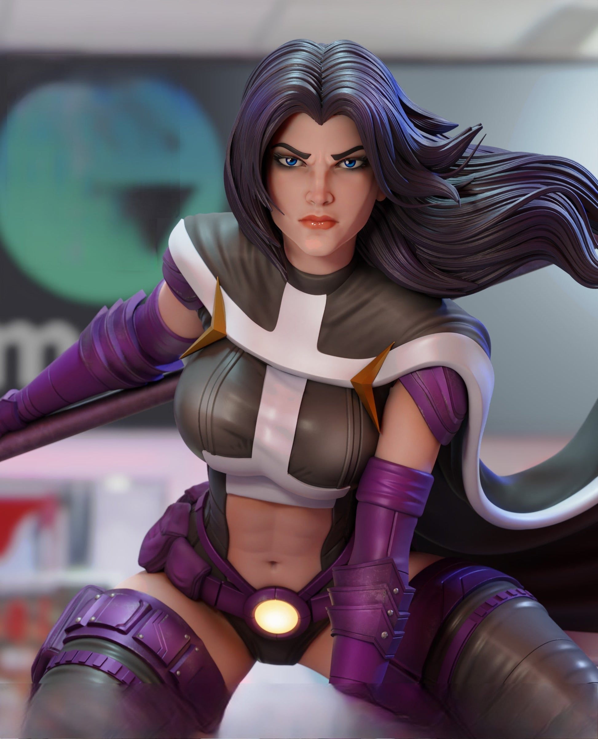 1247 Huntress Special Edition - DC Comics STL 3D Print Files - 3D Printed Garage Kit ガレージキット Resin Model Scale Figure フィギュア
