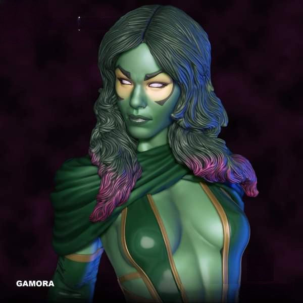 Gamora Special Edition - Guardians of the Galaxy - STL 3D Print Files - 3D Printed Garage Kit ガレージキット Resin Model Scale Figure フィギュア