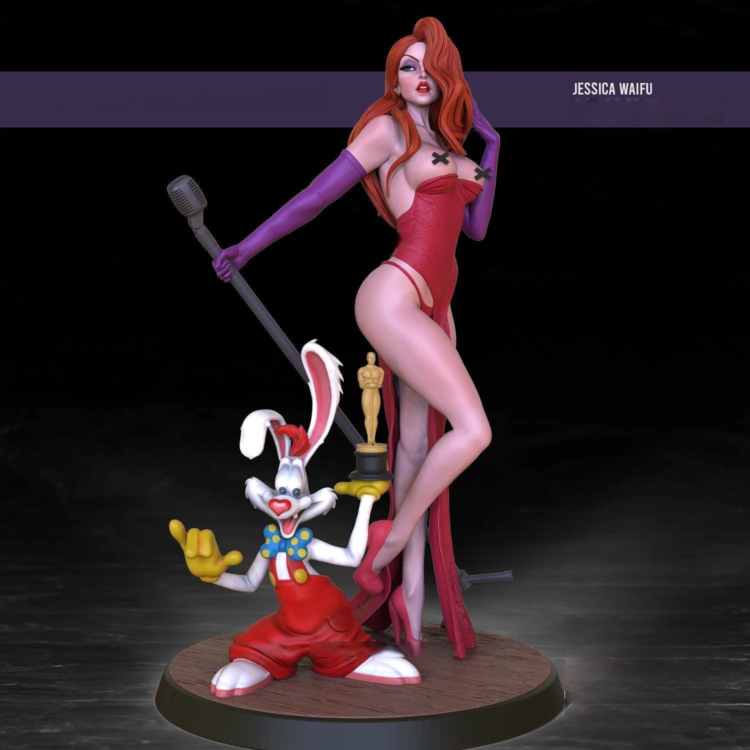 Jessica Rabbit Special Edition 1/8 Scale - 3D Printed Garage Kit ガレージキット Resin Model Scale Figure フィギュア