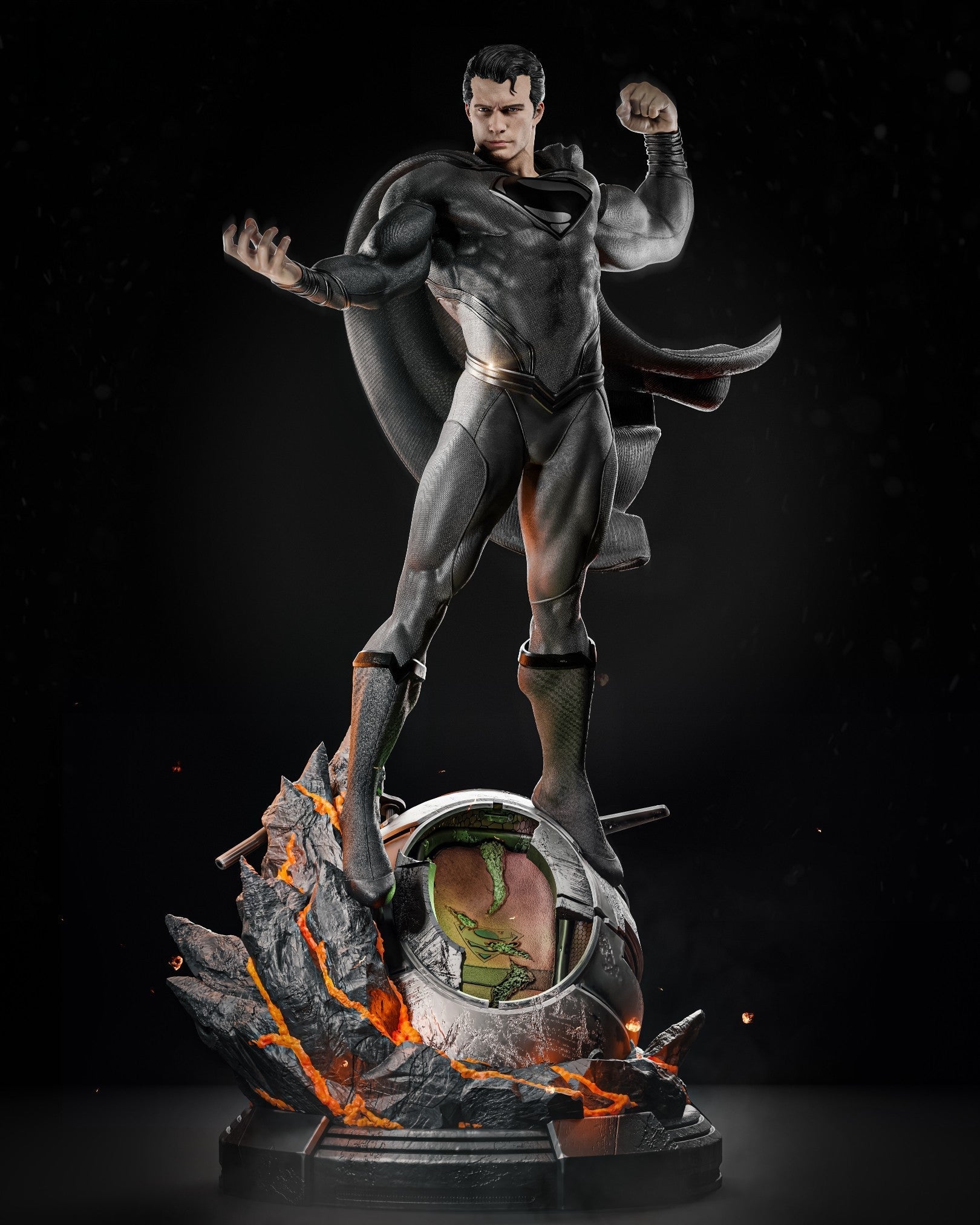 Superman - DC Comics 1/8 Scale - 3D Printed Garage Kit ガレージキット Resin Model Scale Figure フィギュア