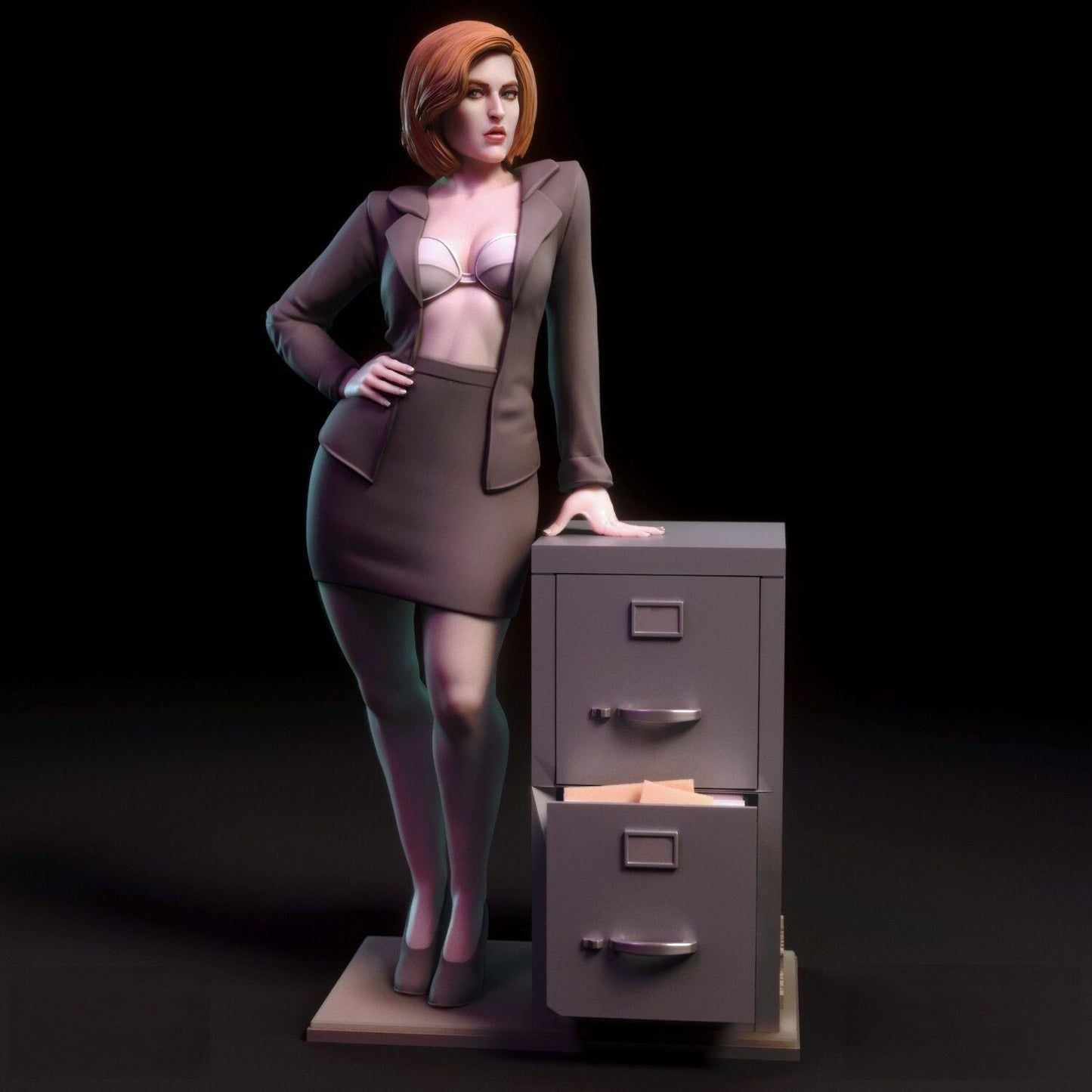 Dana Scully Special Edition - The X-Files - STL 3D Print Files - 3D Printed Garage Kit ガレージキット Resin Model Scale Figure フィギュア