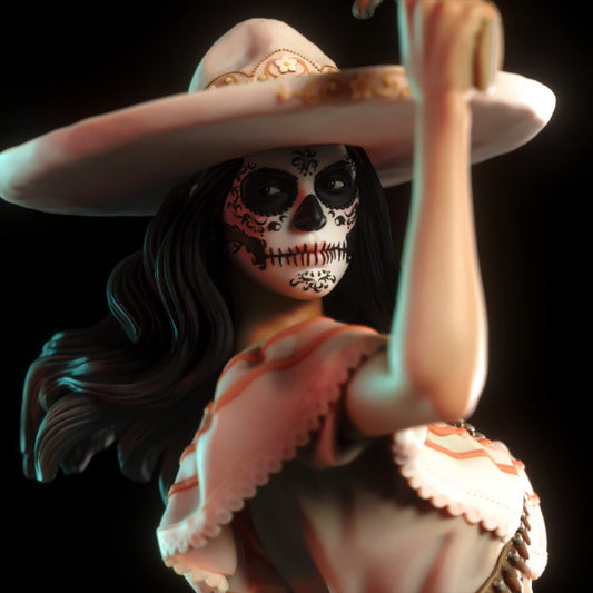Daniela Special Edition - Mexican Gunslinger - STL 3D Print Files - 3D Printed Garage Kit ガレージキット Resin Model Scale Figure フィギュア