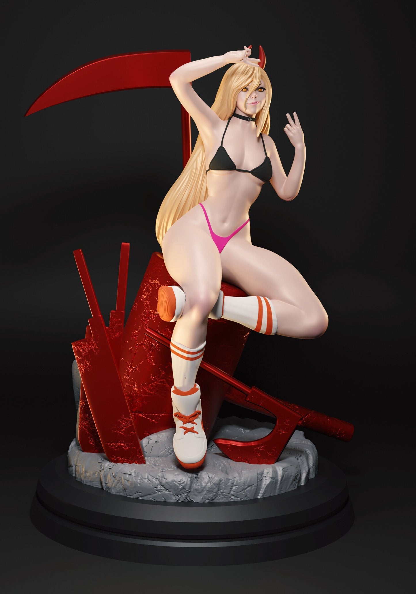 1262 Power - Chainsaw Man - STL 3D Print Files - 3D Printed Garage Kit ガレージキット Resin Model Scale Figure フィギュア