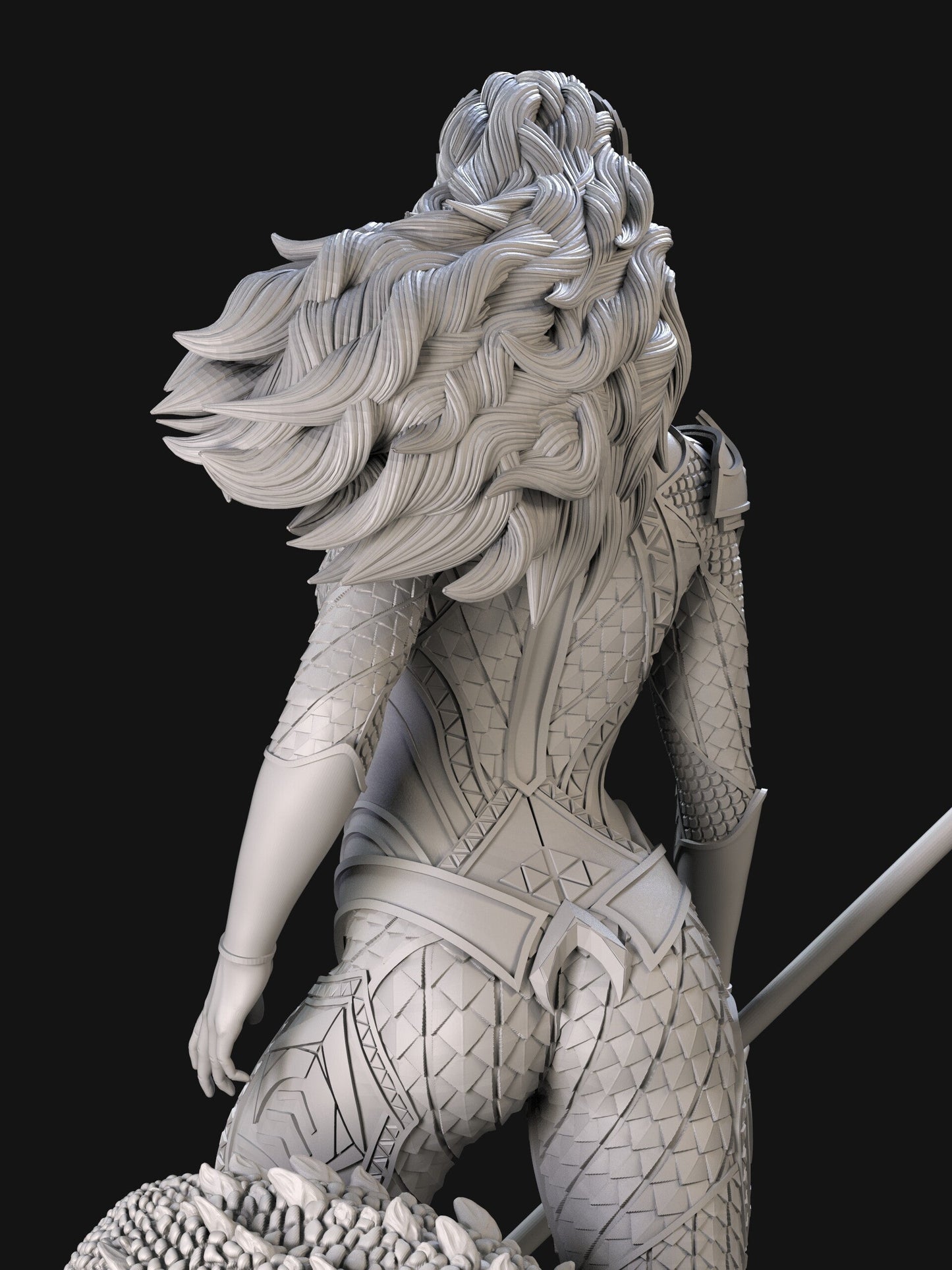Queen Mera - DC Comics 1/8 Scale - 3D Printed Garage Kit ガレージキット Resin Model Scale Figure フィギュア