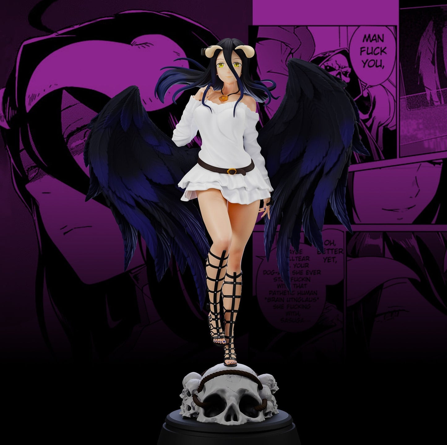 Albedo Special Edition - Overlord - STL 3D Print Files - 3D Printed Garage Kit ガレージキット Resin Model Scale Figure フィギュア