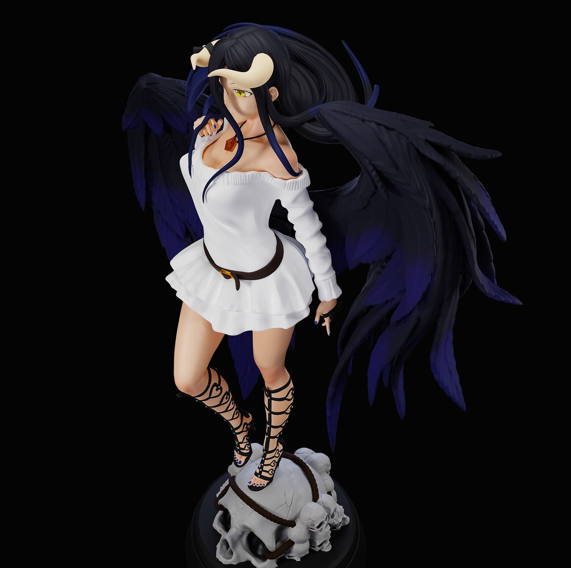 Albedo Special Edition - Overlord - STL 3D Print Files - 3D Printed Garage Kit ガレージキット Resin Model Scale Figure フィギュア
