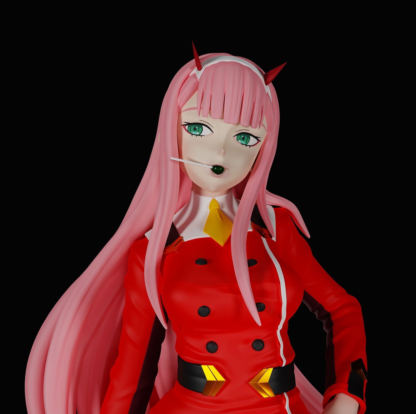 Zero Two Special Edition - DARLING in the FRANXX - STL 3D Print Files - 3D Printed Garage Kit ガレージキット Resin Model Scale Figure フィギュア