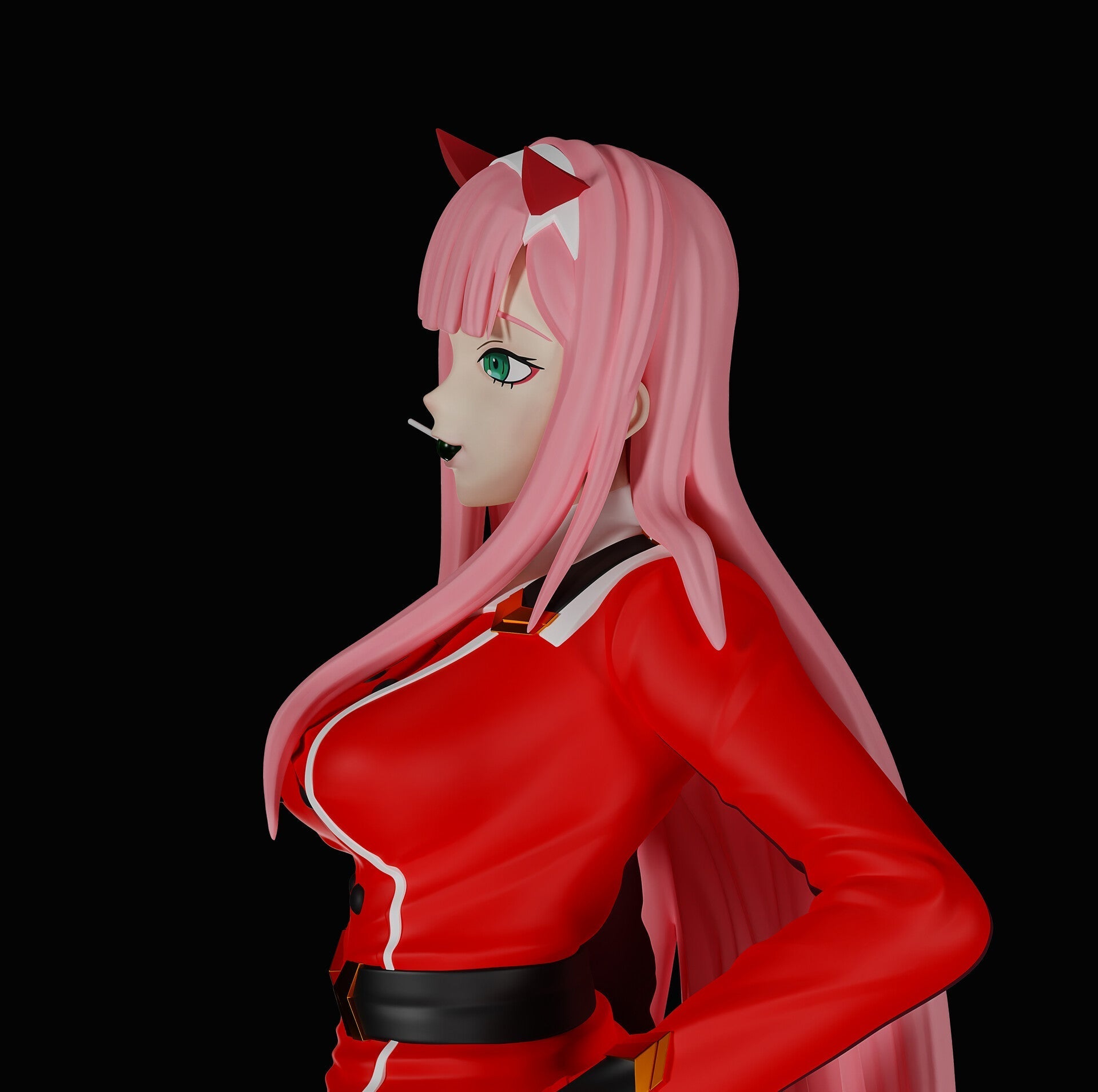 Zero Two Special Edition - DARLING in the FRANXX - STL 3D Print Files - 3D Printed Garage Kit ガレージキット Resin Model Scale Figure フィギュア