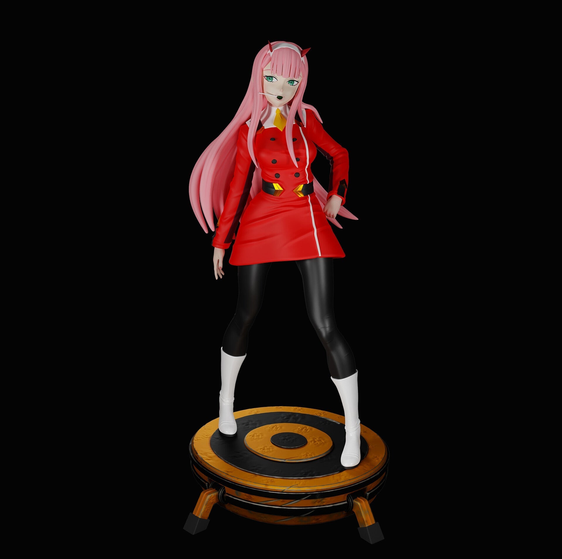 Zero Two Special Edition - DARLING in the FRANXX - STL 3D Print Files - 3D Printed Garage Kit ガレージキット Resin Model Scale Figure フィギュア