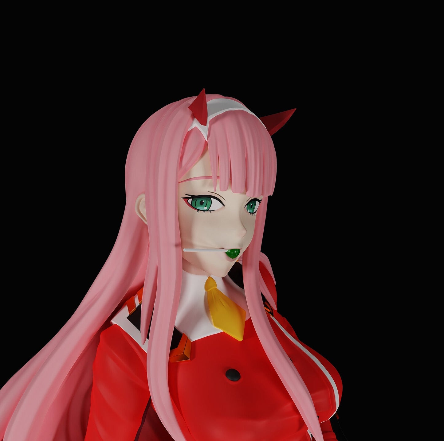 Zero Two Special Edition - DARLING in the FRANXX - STL 3D Print Files - 3D Printed Garage Kit ガレージキット Resin Model Scale Figure フィギュア