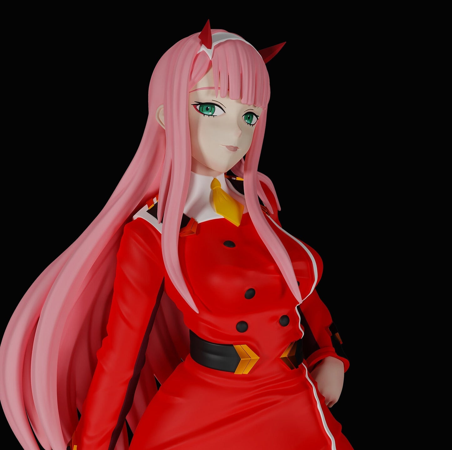 Zero Two Special Edition - DARLING in the FRANXX - STL 3D Print Files - 3D Printed Garage Kit ガレージキット Resin Model Scale Figure フィギュア