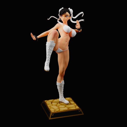 1432 Chun-Li Special Edition - Street Fighter - STL 3D Print Files - 3D Printed Garage Kit ガレージキット Resin Model Scale Figure フィギュア