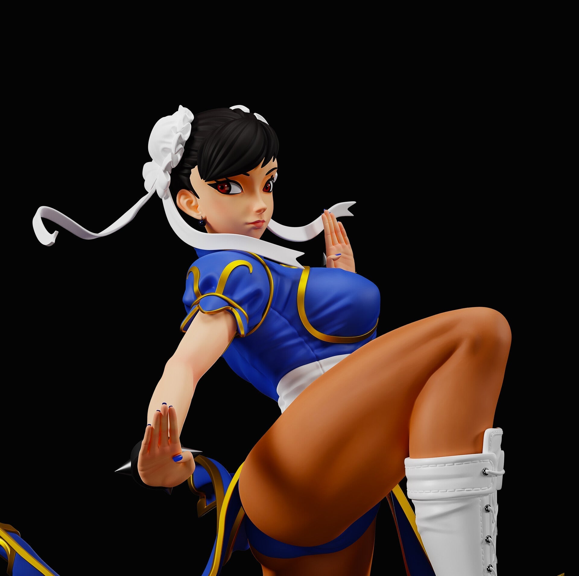 1432 Chun-Li Special Edition - Street Fighter - STL 3D Print Files - 3D Printed Garage Kit ガレージキット Resin Model Scale Figure フィギュア