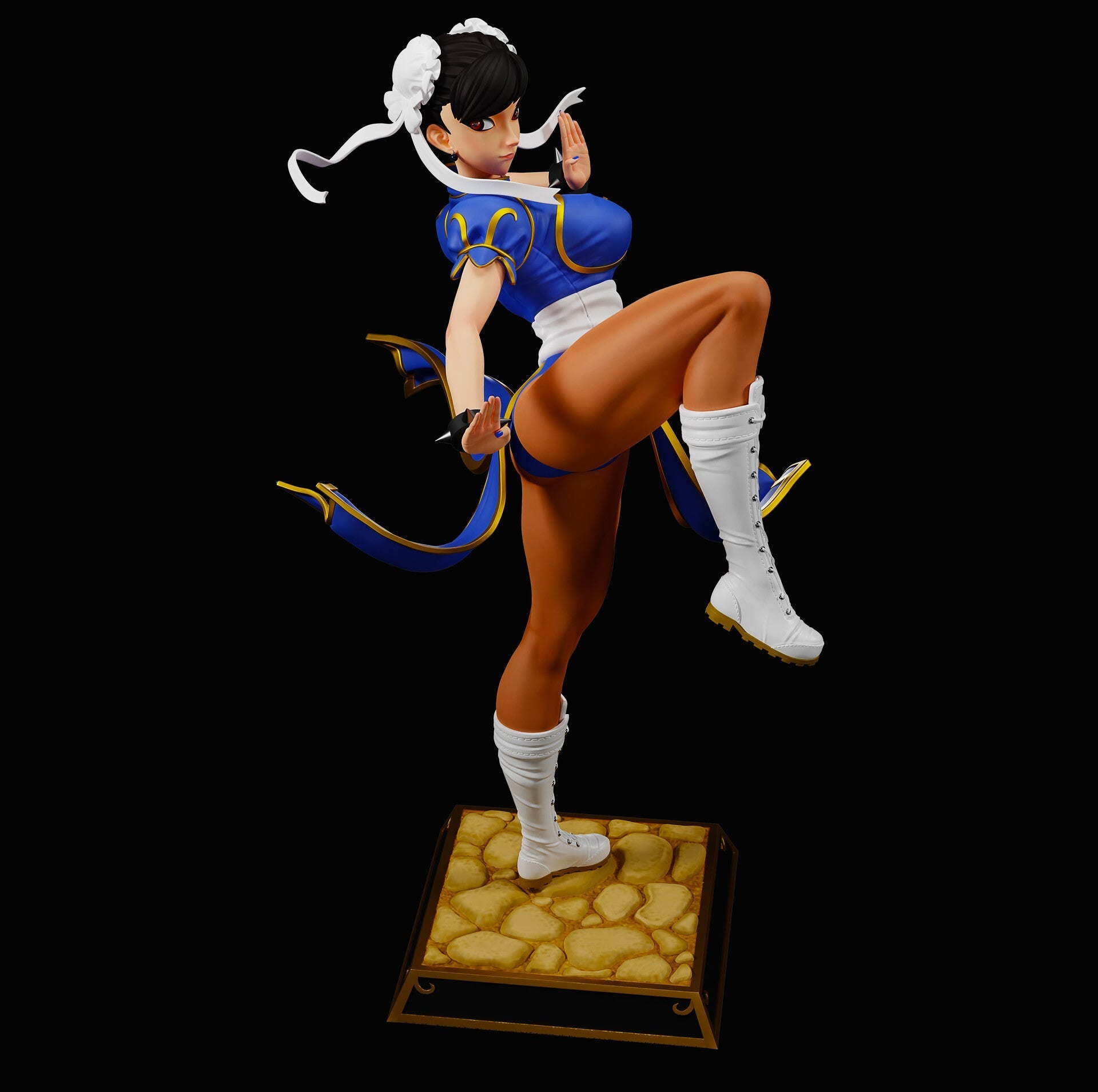 1432 Chun-Li Special Edition - Street Fighter - STL 3D Print Files - 3D Printed Garage Kit ガレージキット Resin Model Scale Figure フィギュア