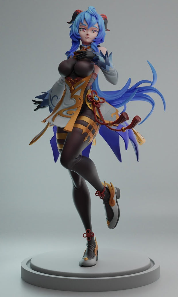 2212 Ganyu - Genshin Impact - STL 3D Print Files - 3D Printed Garage Kit ガレージキット Resin Model Scale Figure フィギュア