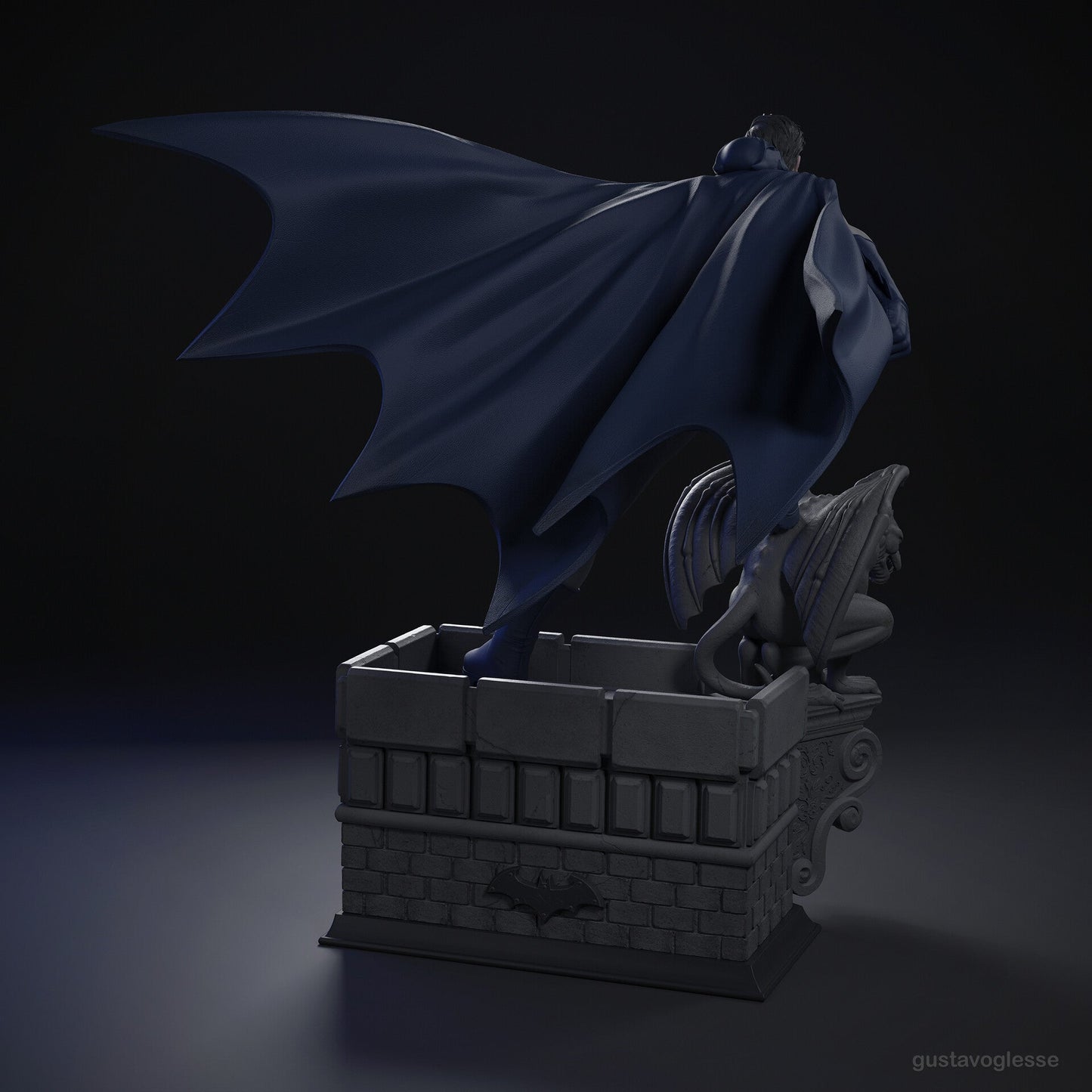 2048 Batman Classic - STL 3D Print Files - 3D Printed Garage Kit ガレージキット Resin Model Scale Figure フィギュア