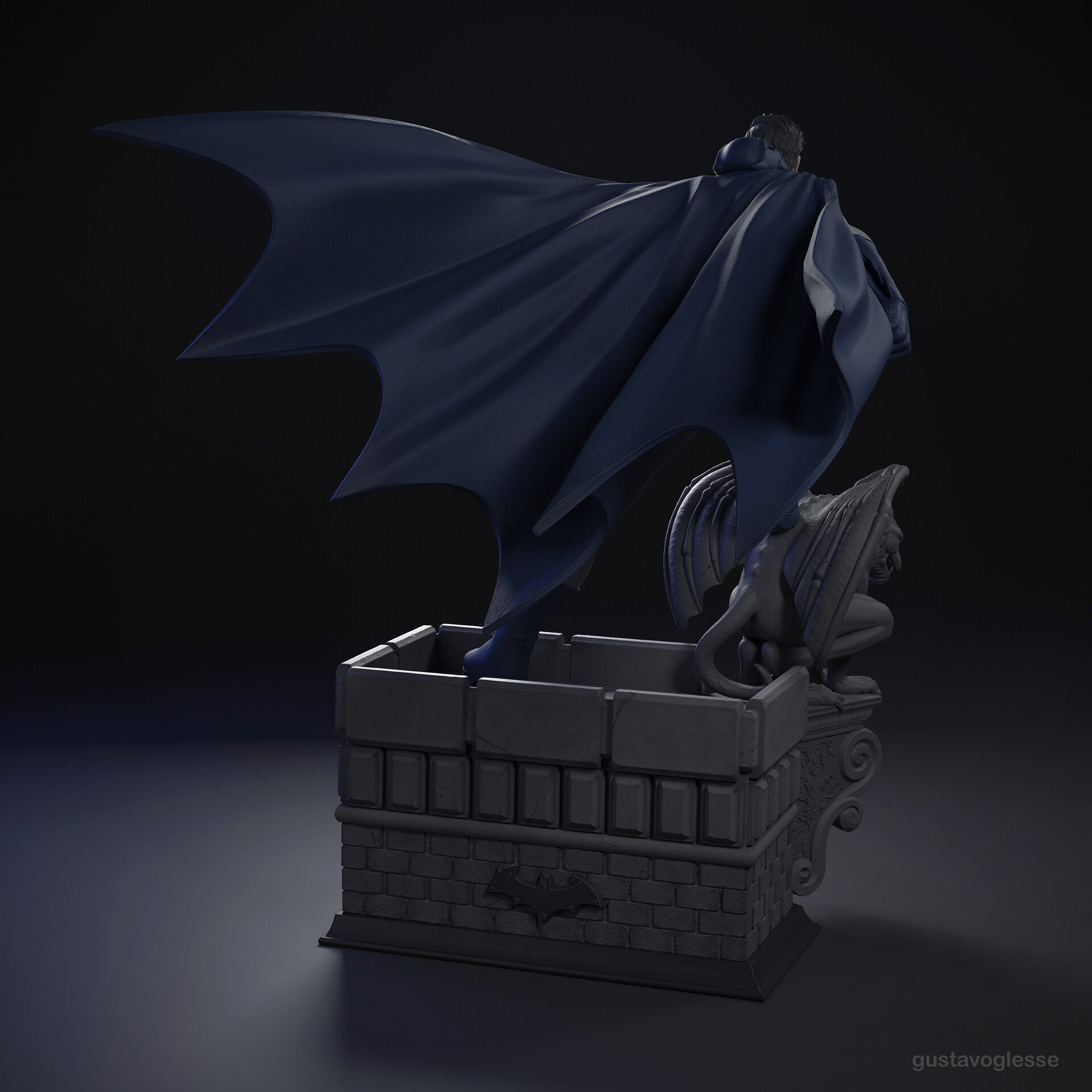2048 Batman Classic - STL 3D Print Files - 3D Printed Garage Kit ガレージキット Resin Model Scale Figure フィギュア