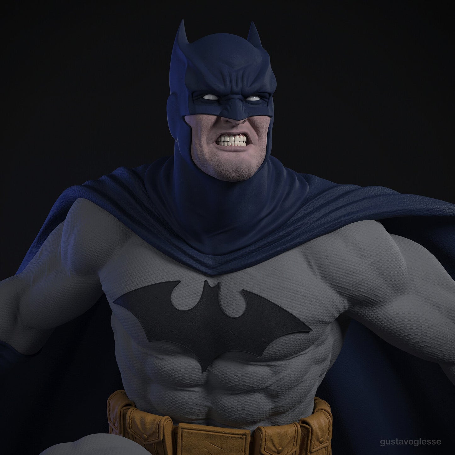 2048 Batman Classic - STL 3D Print Files - 3D Printed Garage Kit ガレージキット Resin Model Scale Figure フィギュア