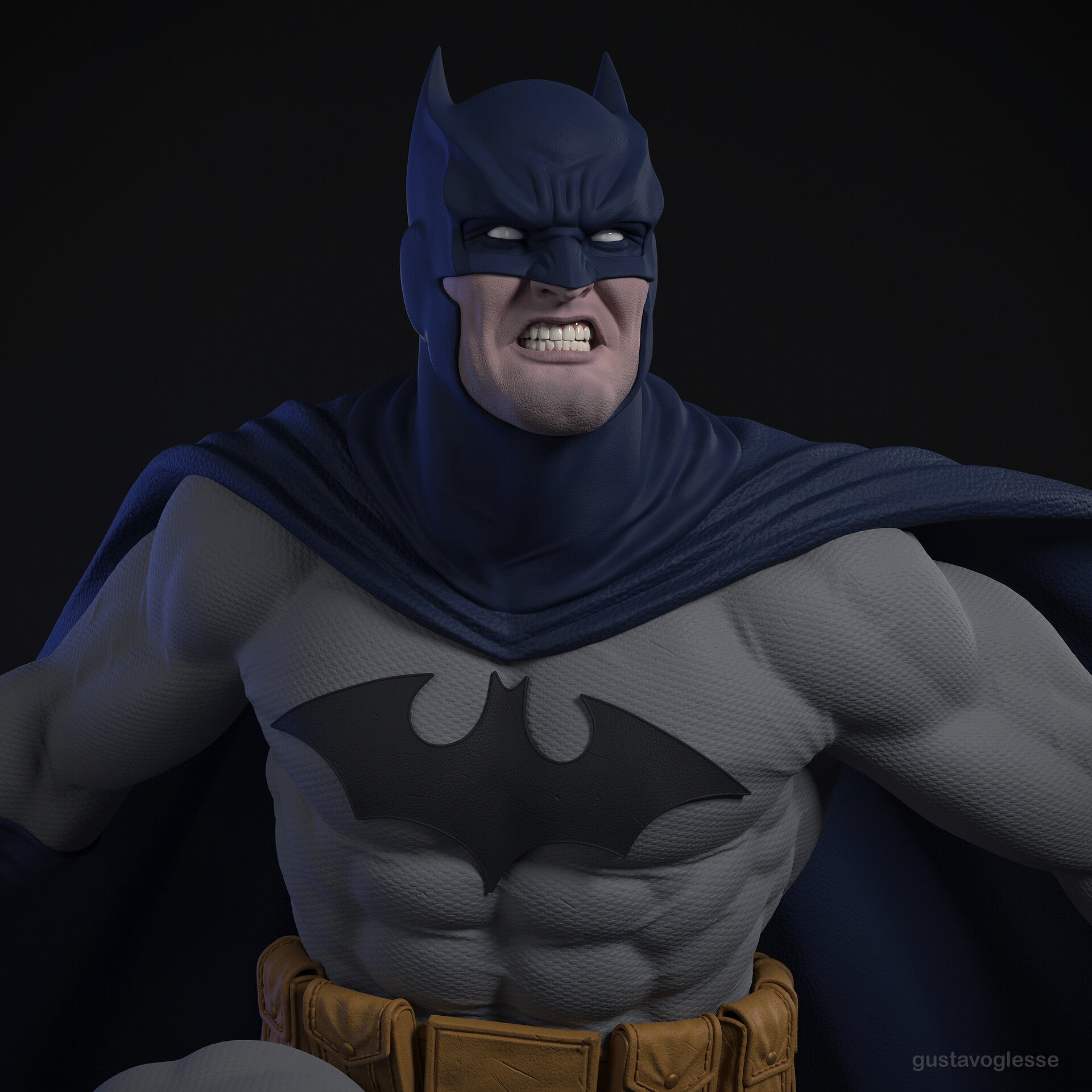 2048 Batman Classic - STL 3D Print Files - 3D Printed Garage Kit ガレージキット Resin Model Scale Figure フィギュア