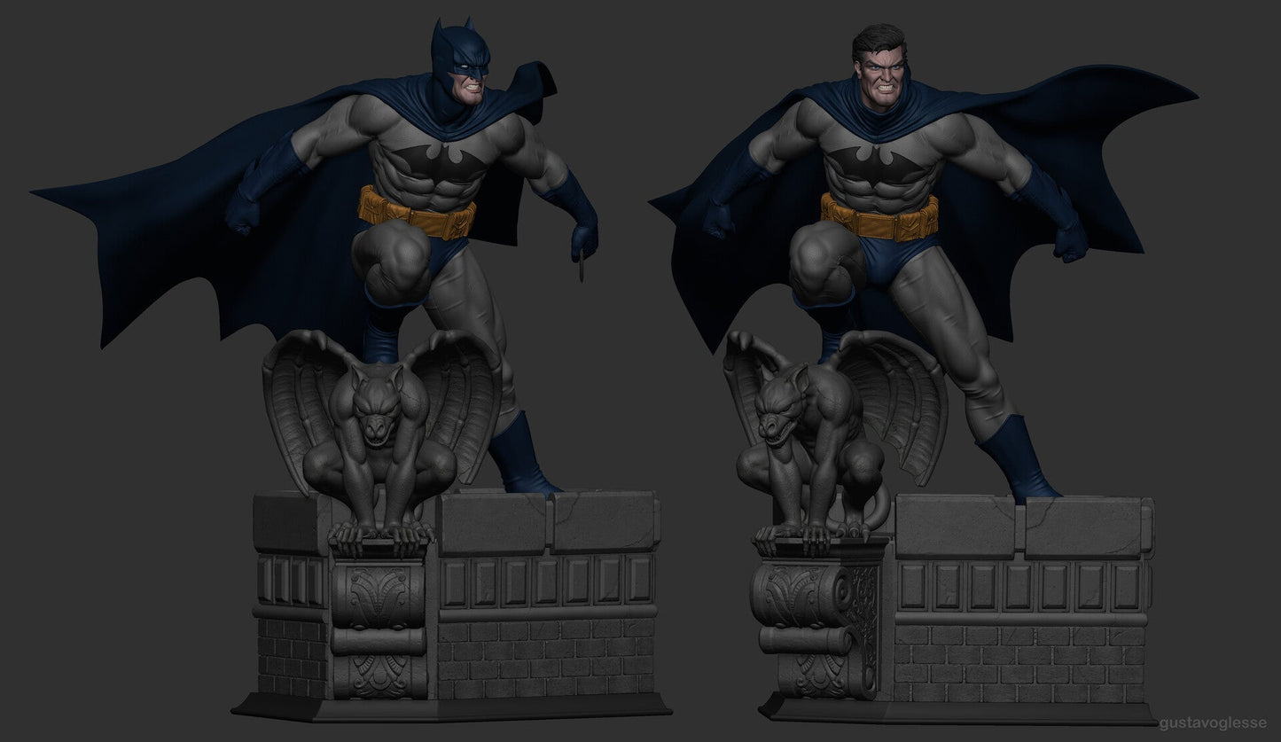 2048 Batman Classic - STL 3D Print Files - 3D Printed Garage Kit ガレージキット Resin Model Scale Figure フィギュア